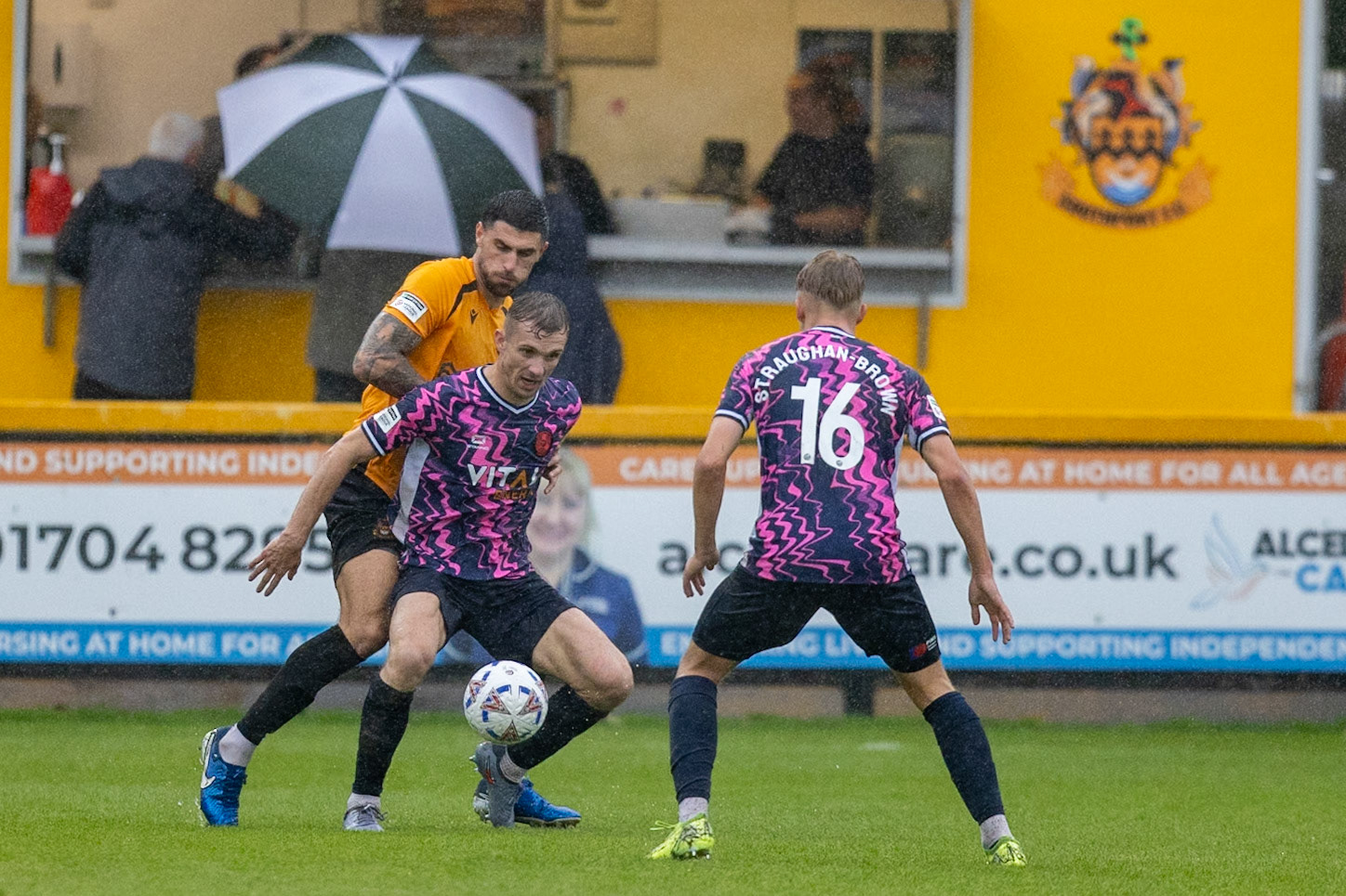 Southport, ENGLAND - during the Enterprise National League North match between Southport and Peterborough Sports at Southport.Canon Canon EOS R5 2000 1/2000 2.8 (Pic by John Middleton)