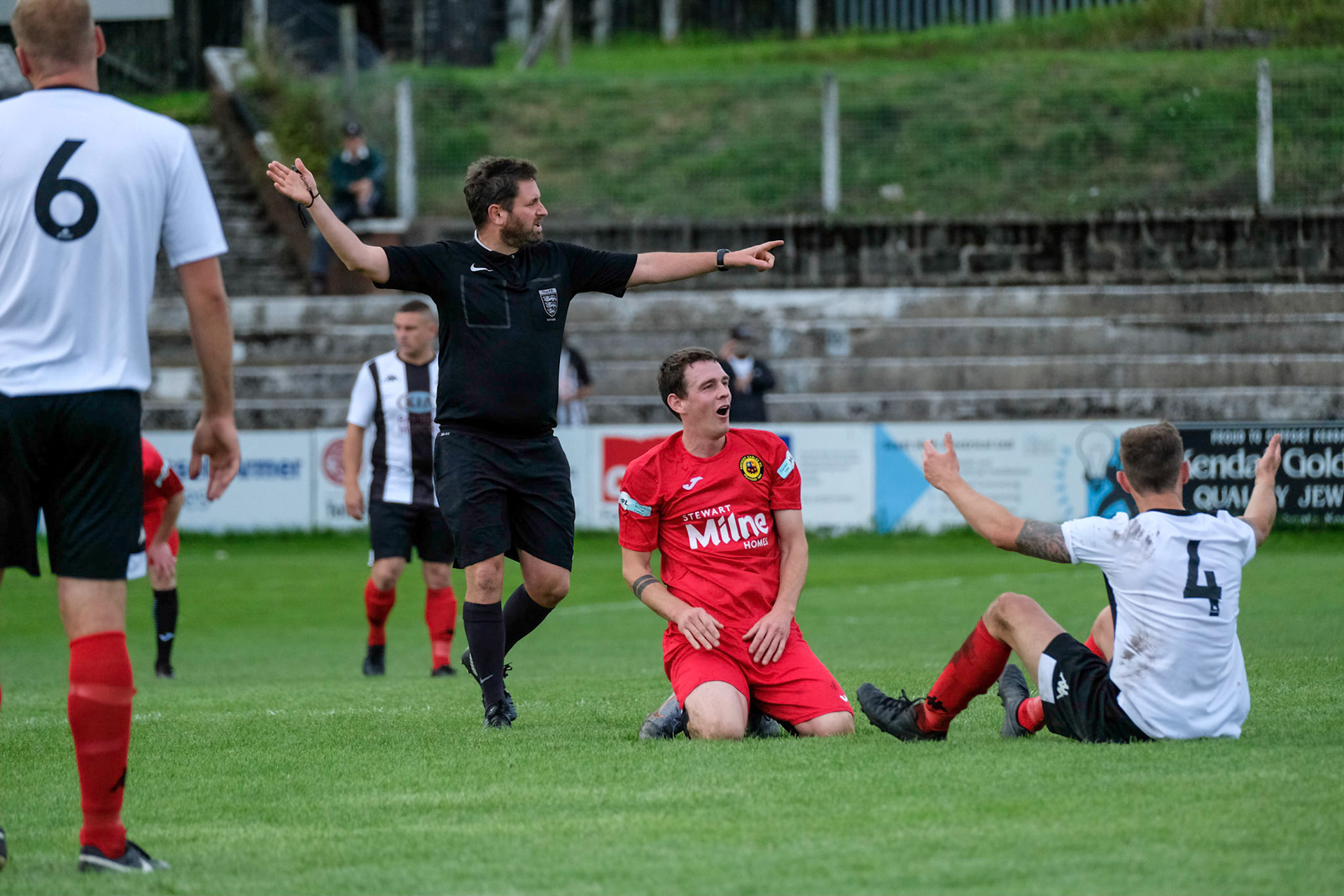 Kendal Town vs Prescot Cables 

Bet Victor League game match at Parkside Road during the 2019/20 season 17/08/2019.

Photograph by John Middleton