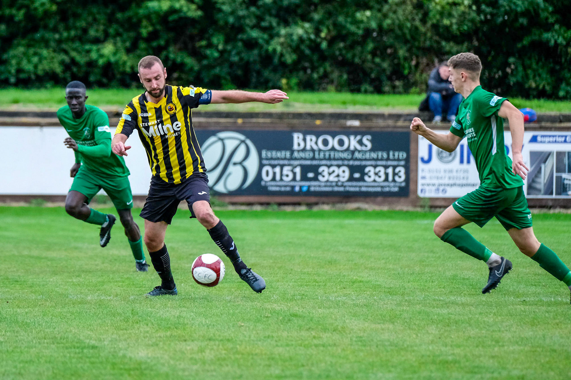 Prescot Cables vs Brighouse Town 

League match at Volair Park during the 2019/20 Betvictor Northern Premier season 28/09/2019.

Photograph by John Middleton