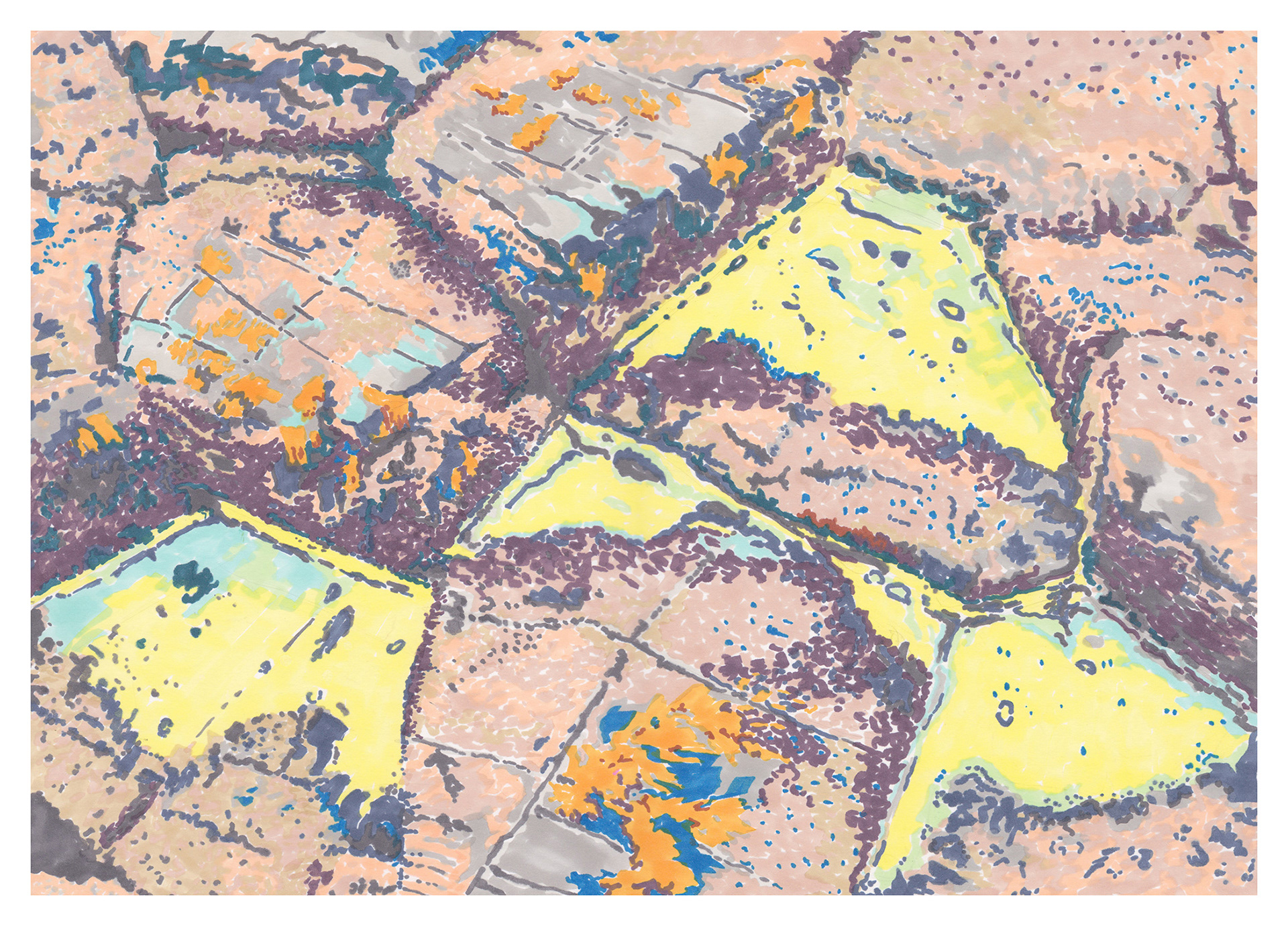 Intertidal 3, 2020, 29.7 x 42 cm