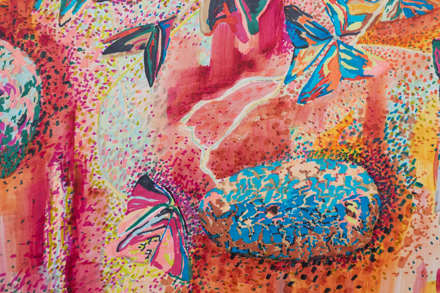 Oxalis Quaggy Rock, 2023, 42 x 59.4cm detail