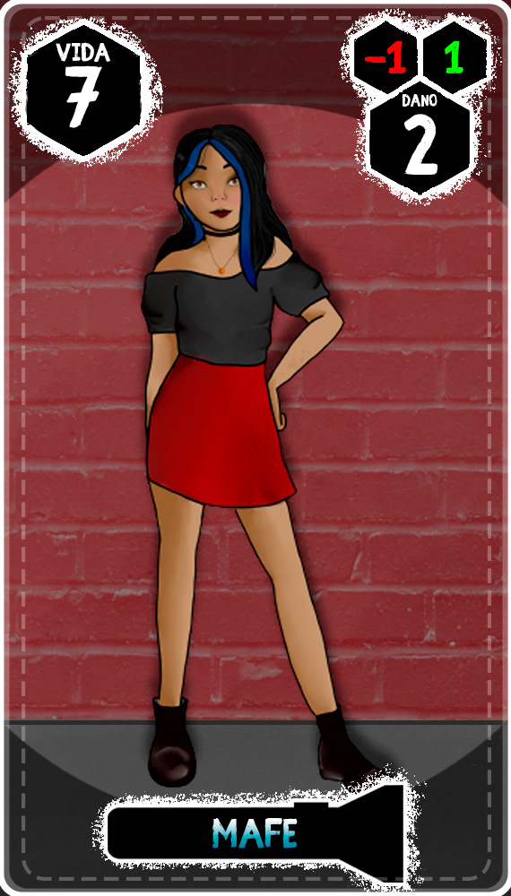 Background and Card Ui (Character made by a Classmate)