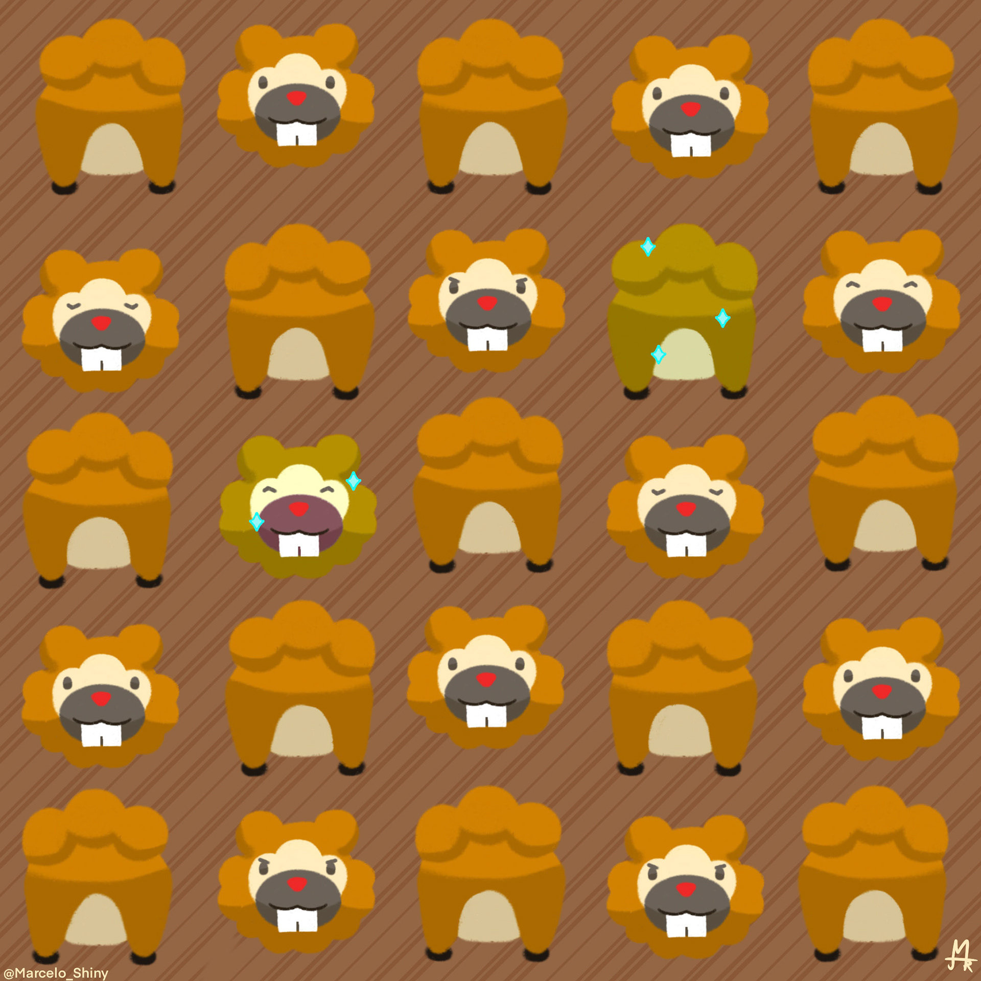 Bidoof day Pattern