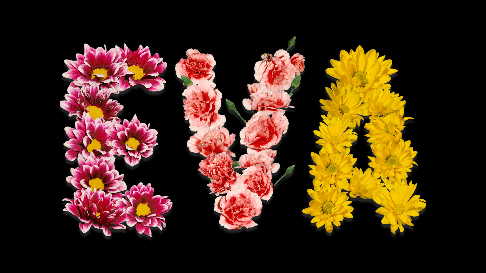 your name in flowers