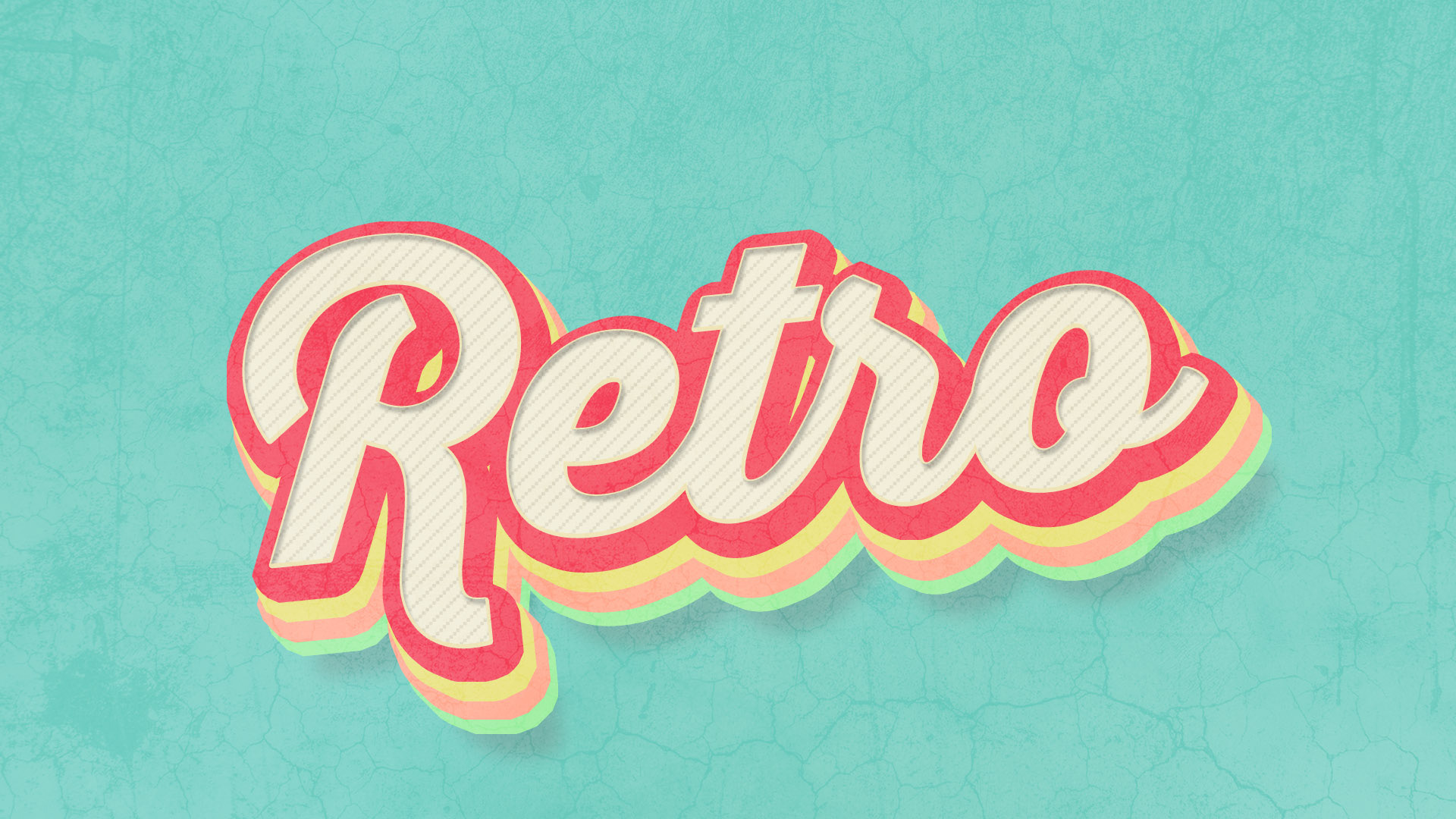 retro lettering
