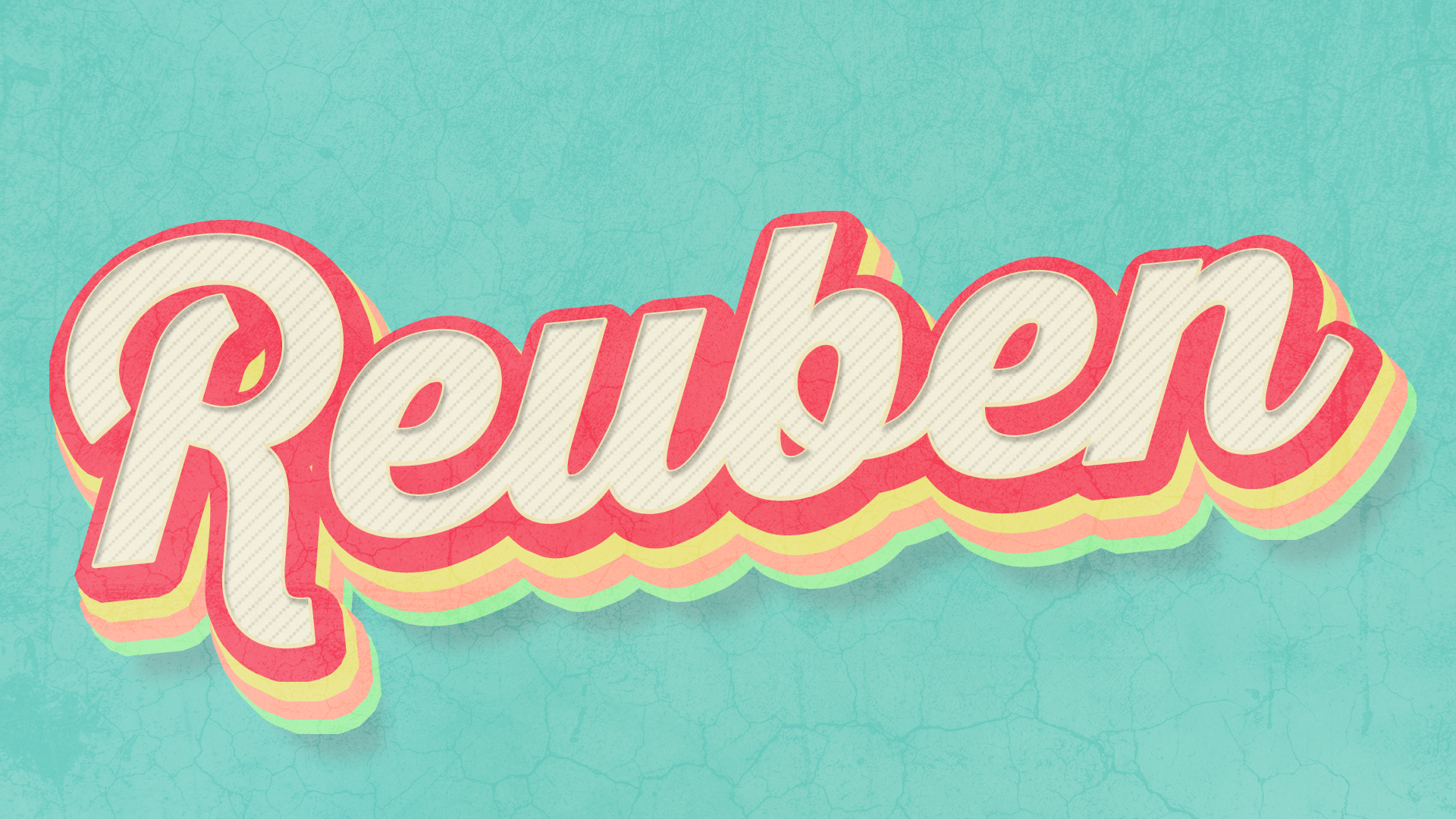 Retro name design