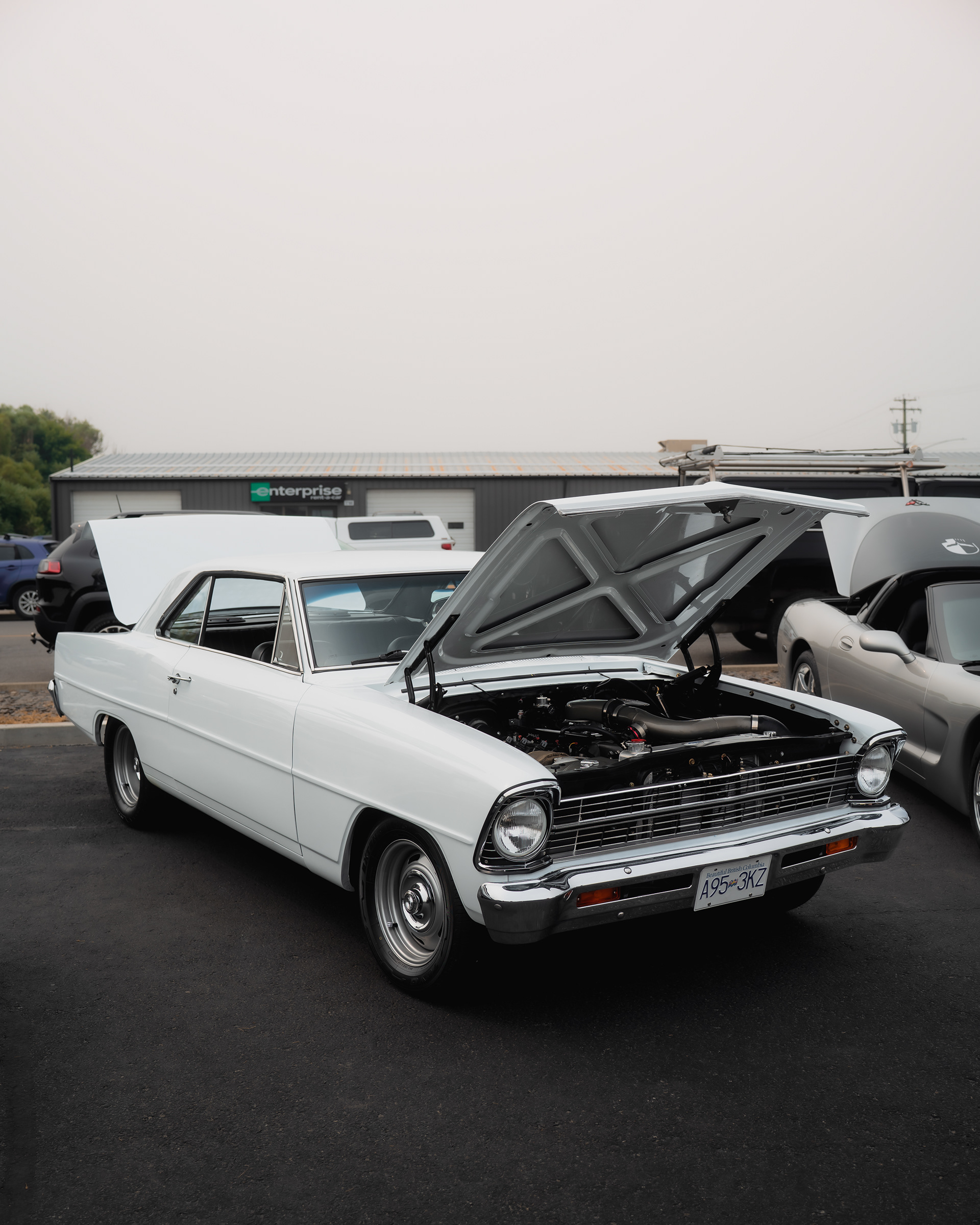 Classic Chevrolet captured during automotive event coverage.