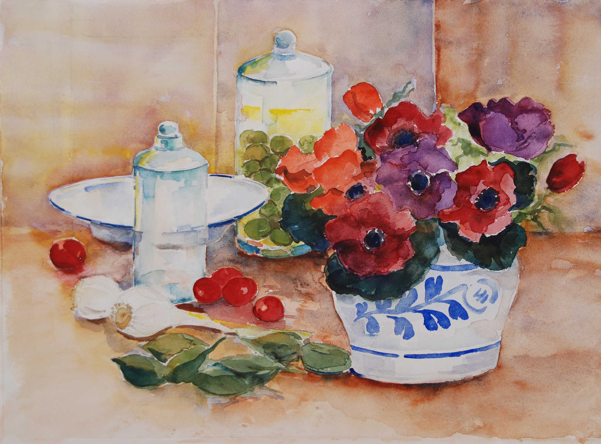 anemonen in Keulse pot