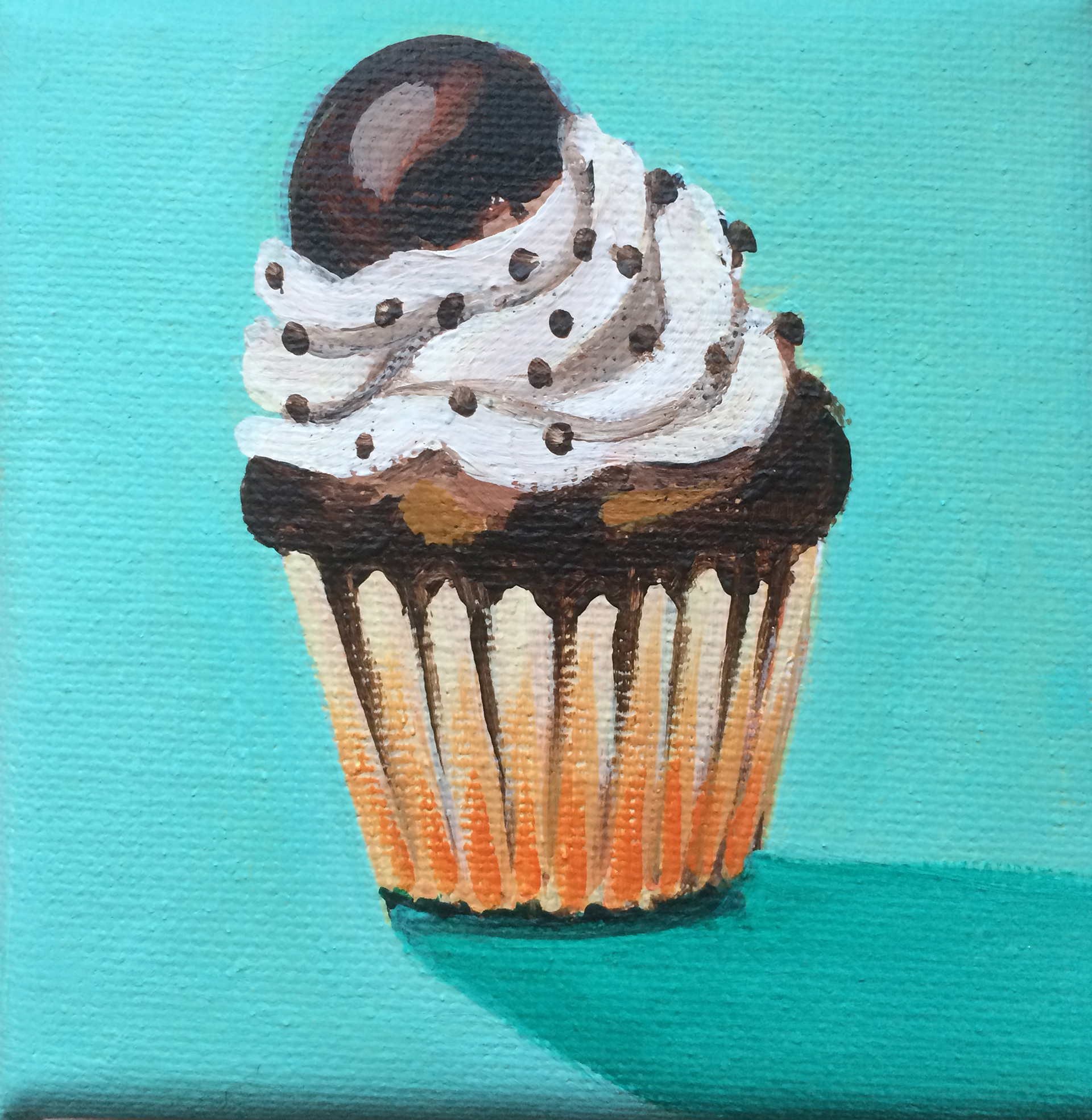 cupcake choco, 10x10cm