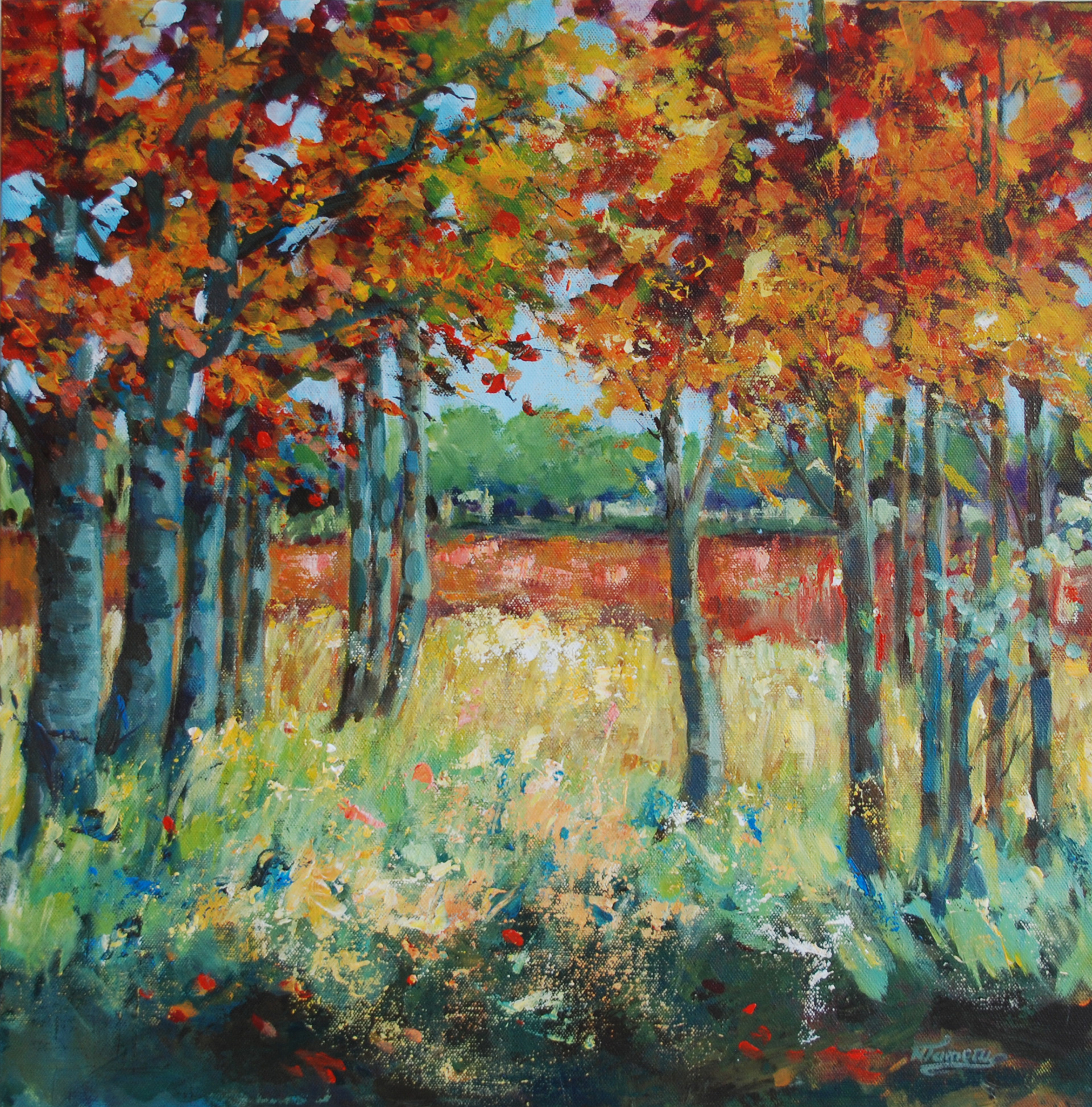 herfst, 50x50cm