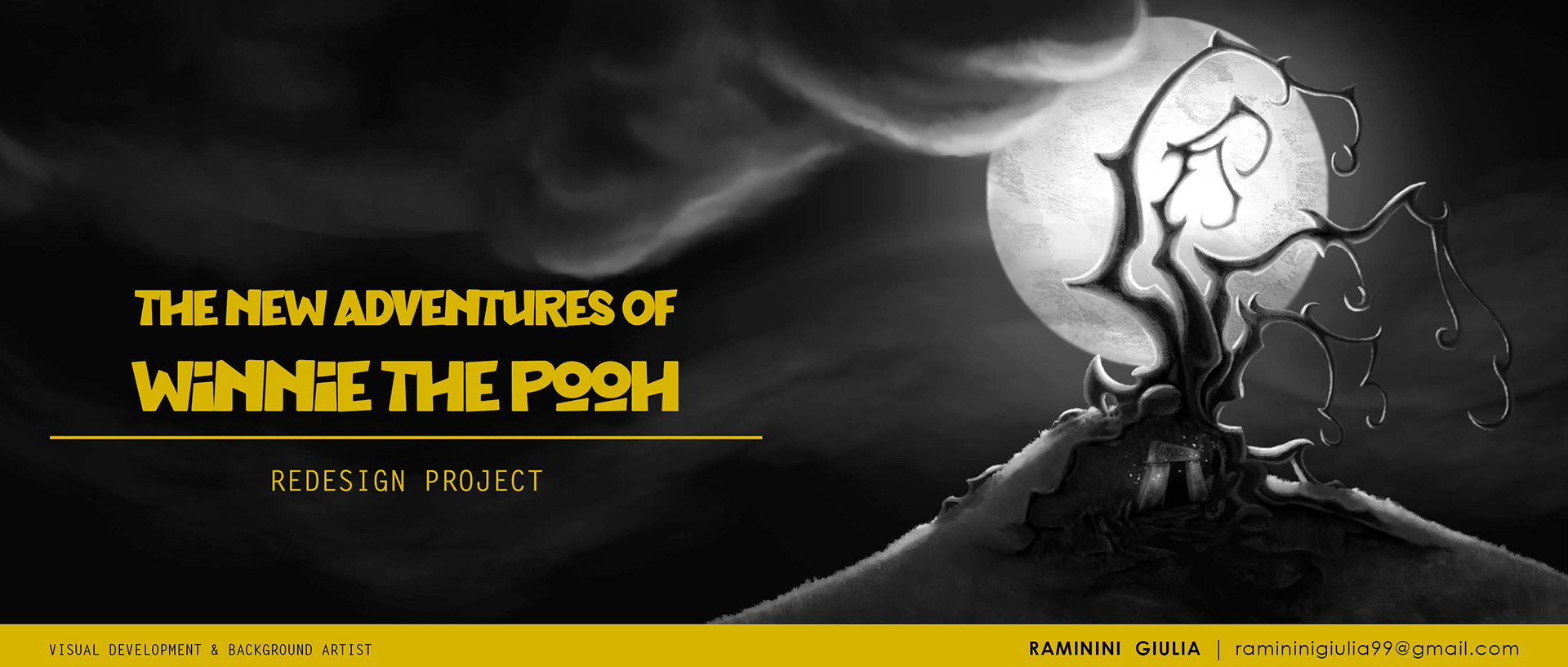 Cover The New Adventures of Winnie The Pooh Redesign Project by Giulia Raminini