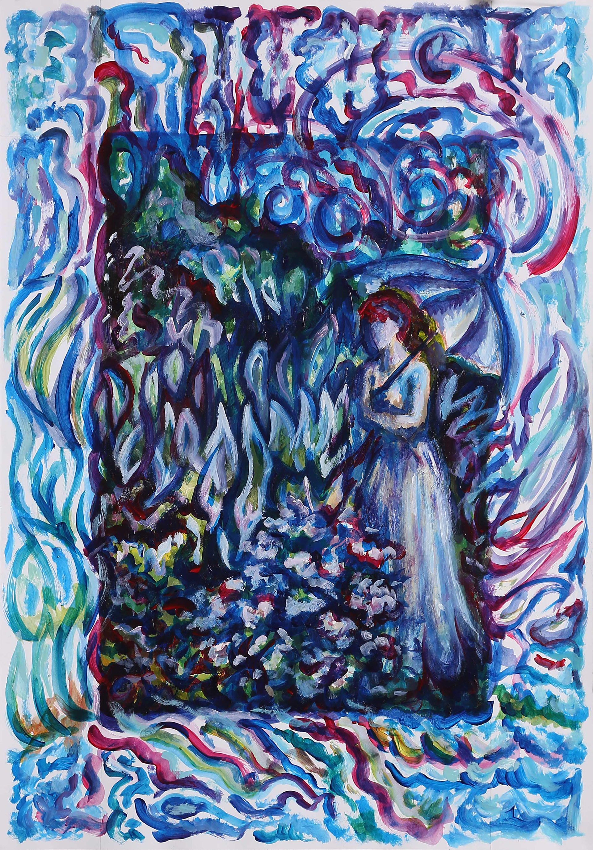 THE SELVA Acrylic on paper Dimensions: 29 x 41 cm Year: 2017
