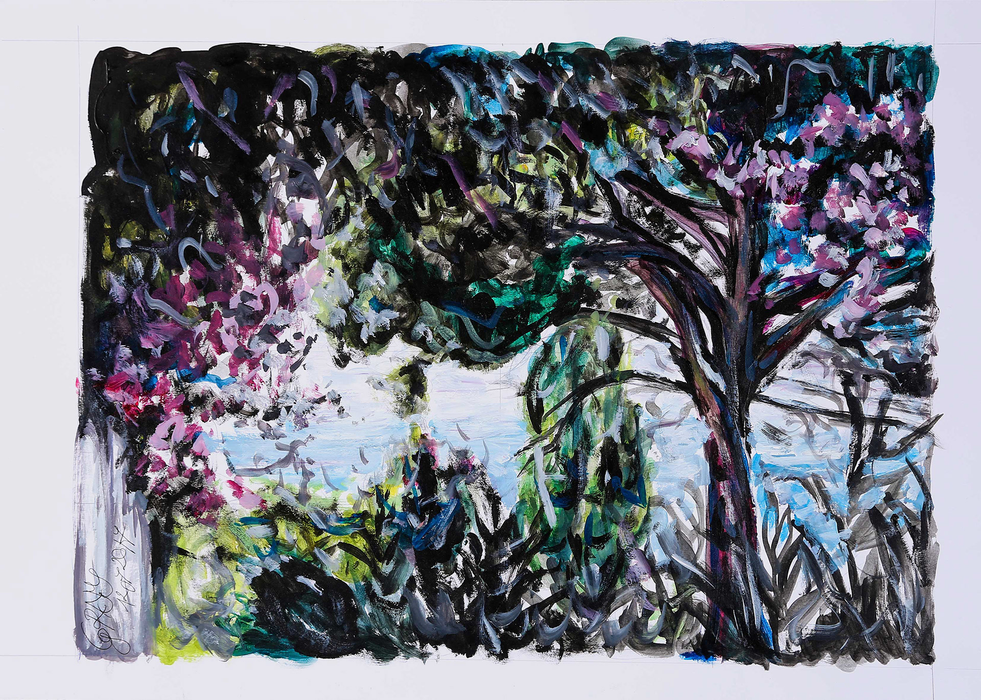 Tempera on paper Dimensions: 29 x 41 cm Year: 2017