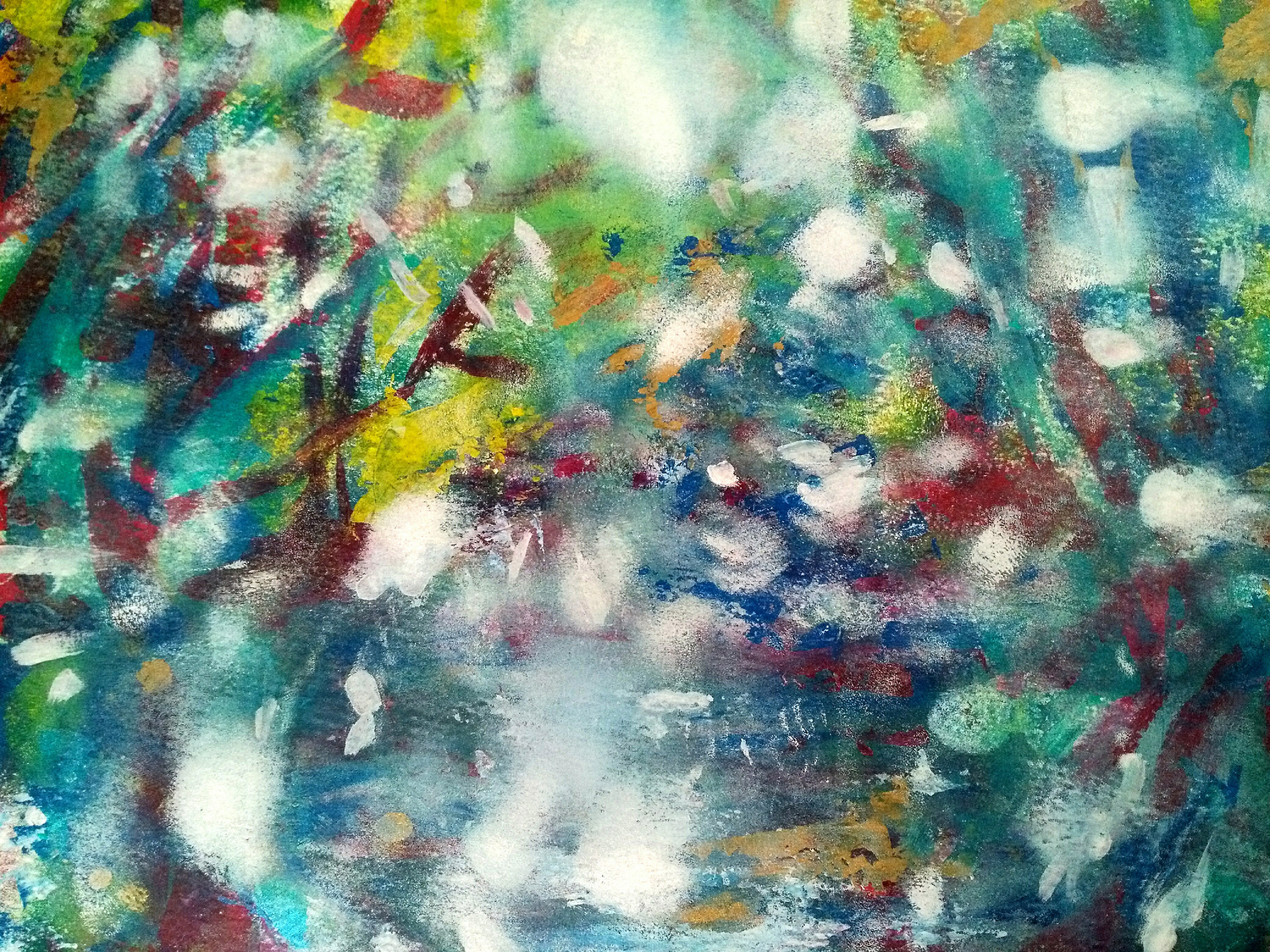 SNOWFALL ON THE RIVERSHIP Tempera on paper Dimensions: cm Year: 2018
