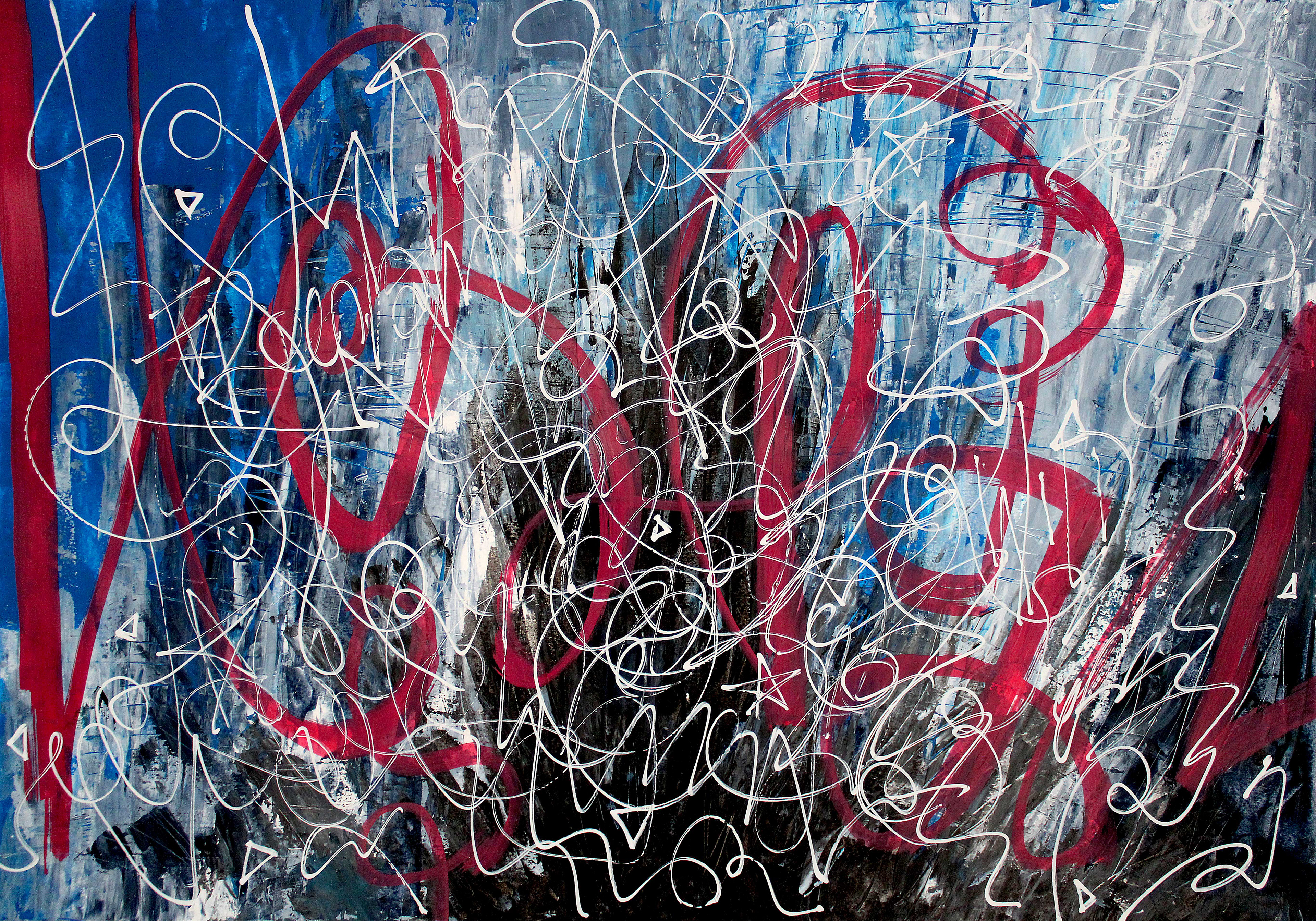 FREEDOM Acrylic and markers on paper Dimensions: 33 x 48 cm Year: 2025