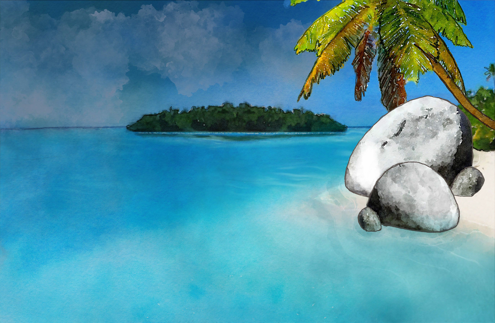 digital watercolor, background art