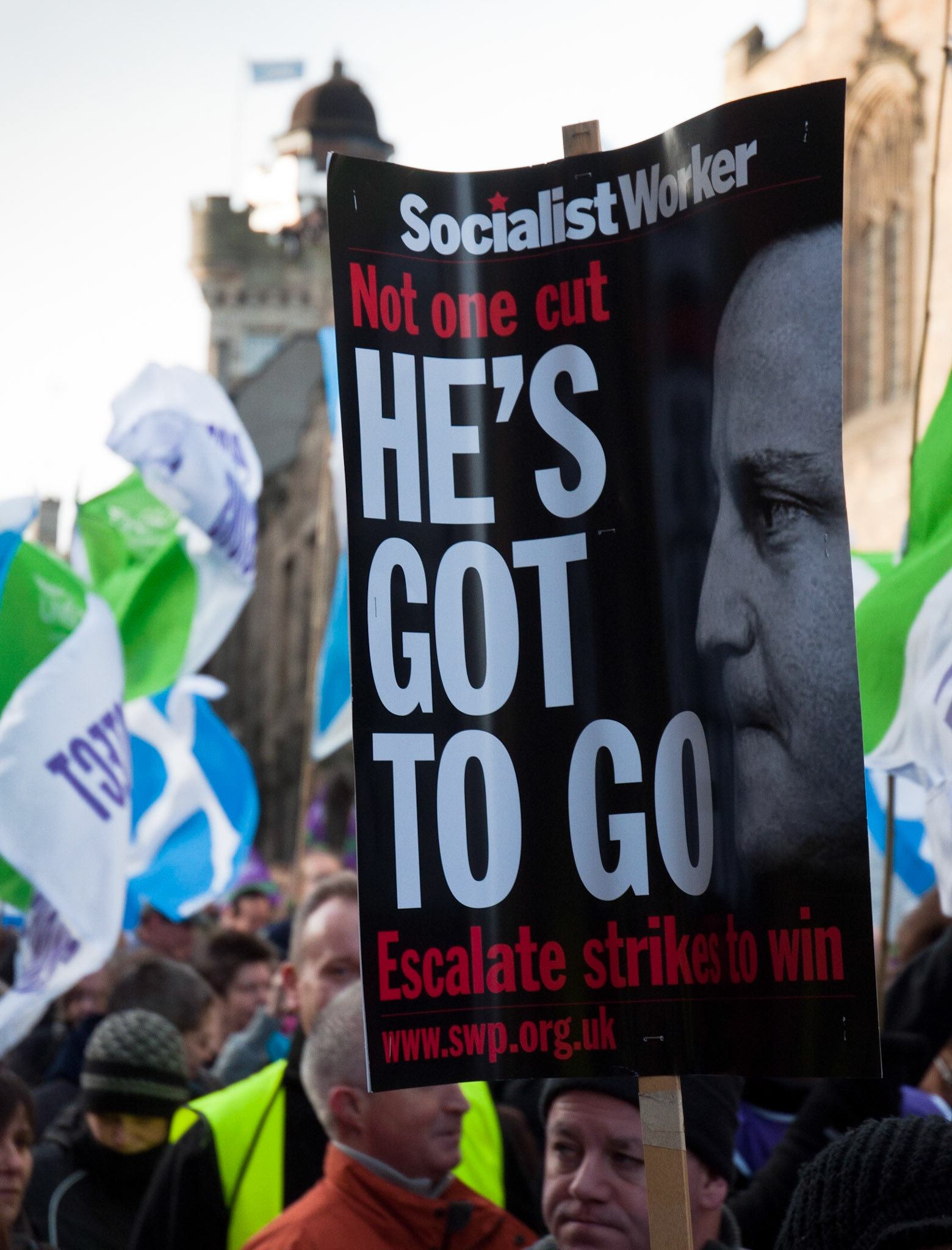 Protest march, STUC Day of Action for Pensions Justice, Edinburgh, 2011