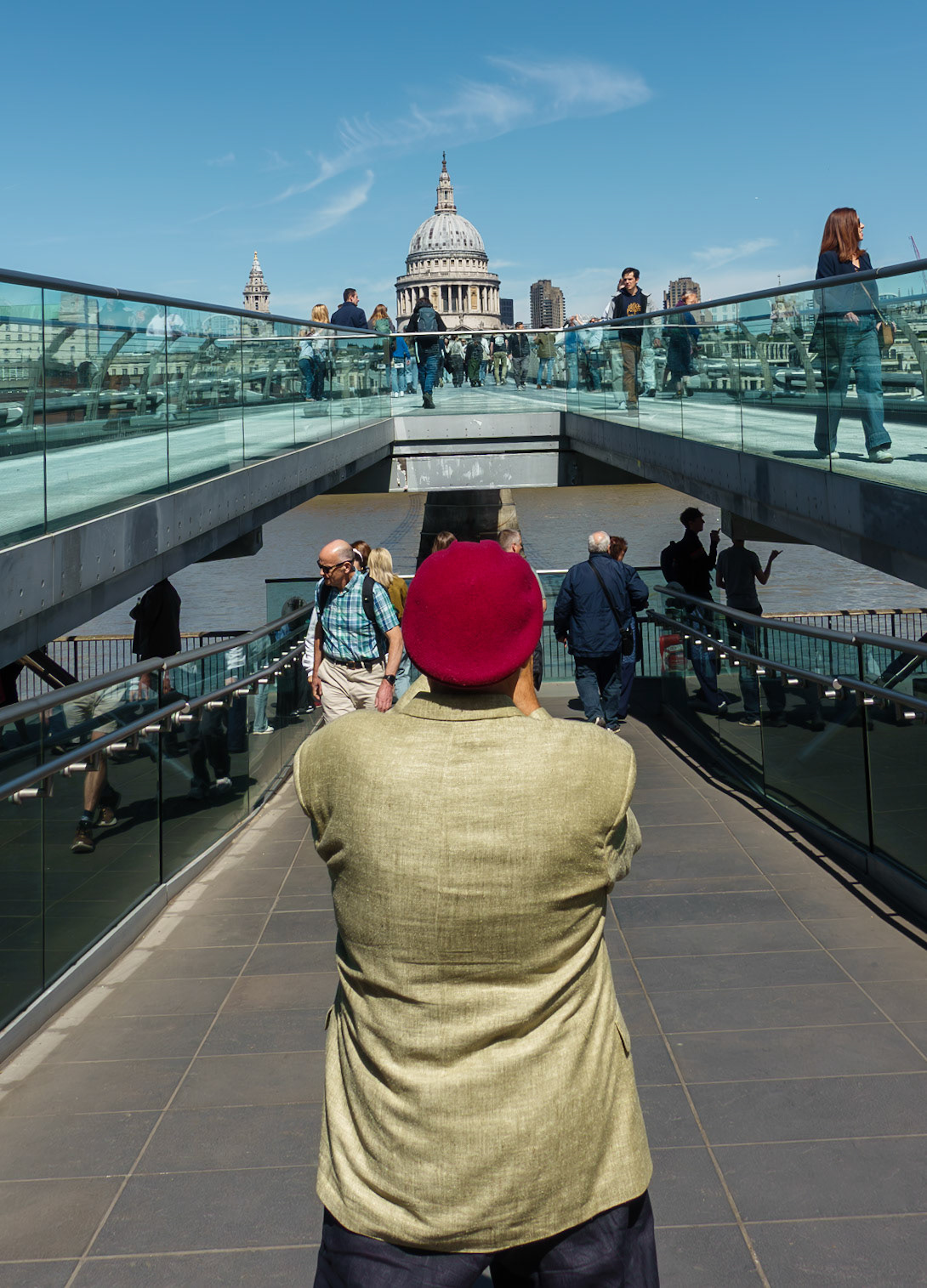 Millennium Bridge and St Paul's, London, 2026