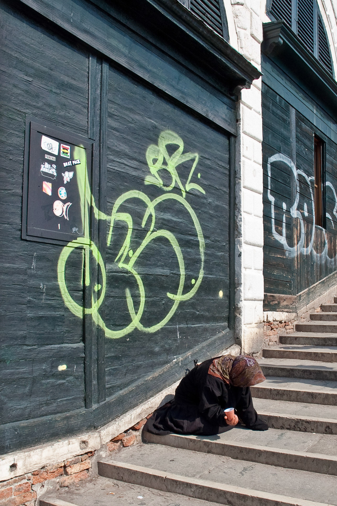 Beggar, Rialto Bridge, Venice, 2009