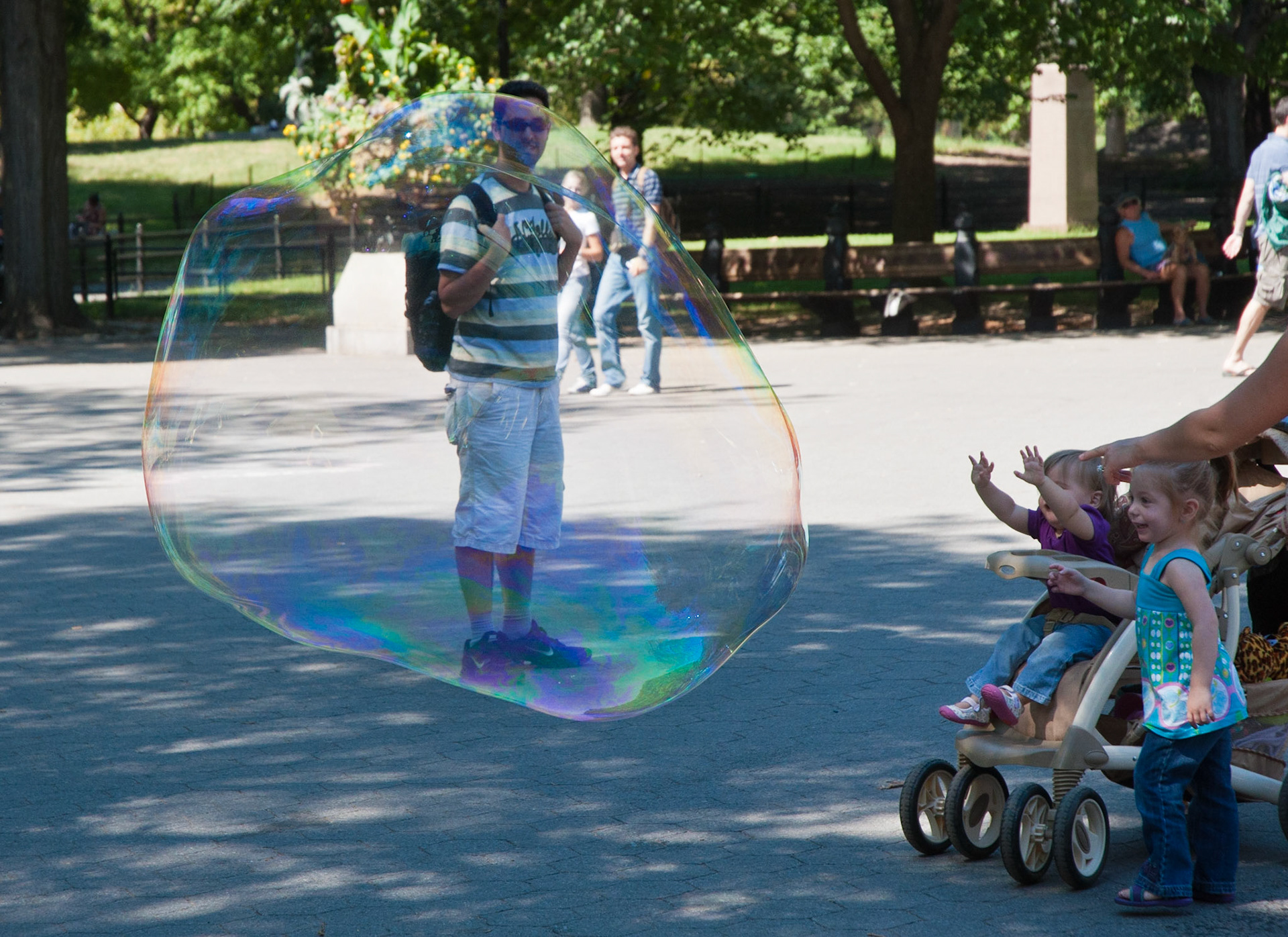 Soap bubble, Central Park, New York, 2010