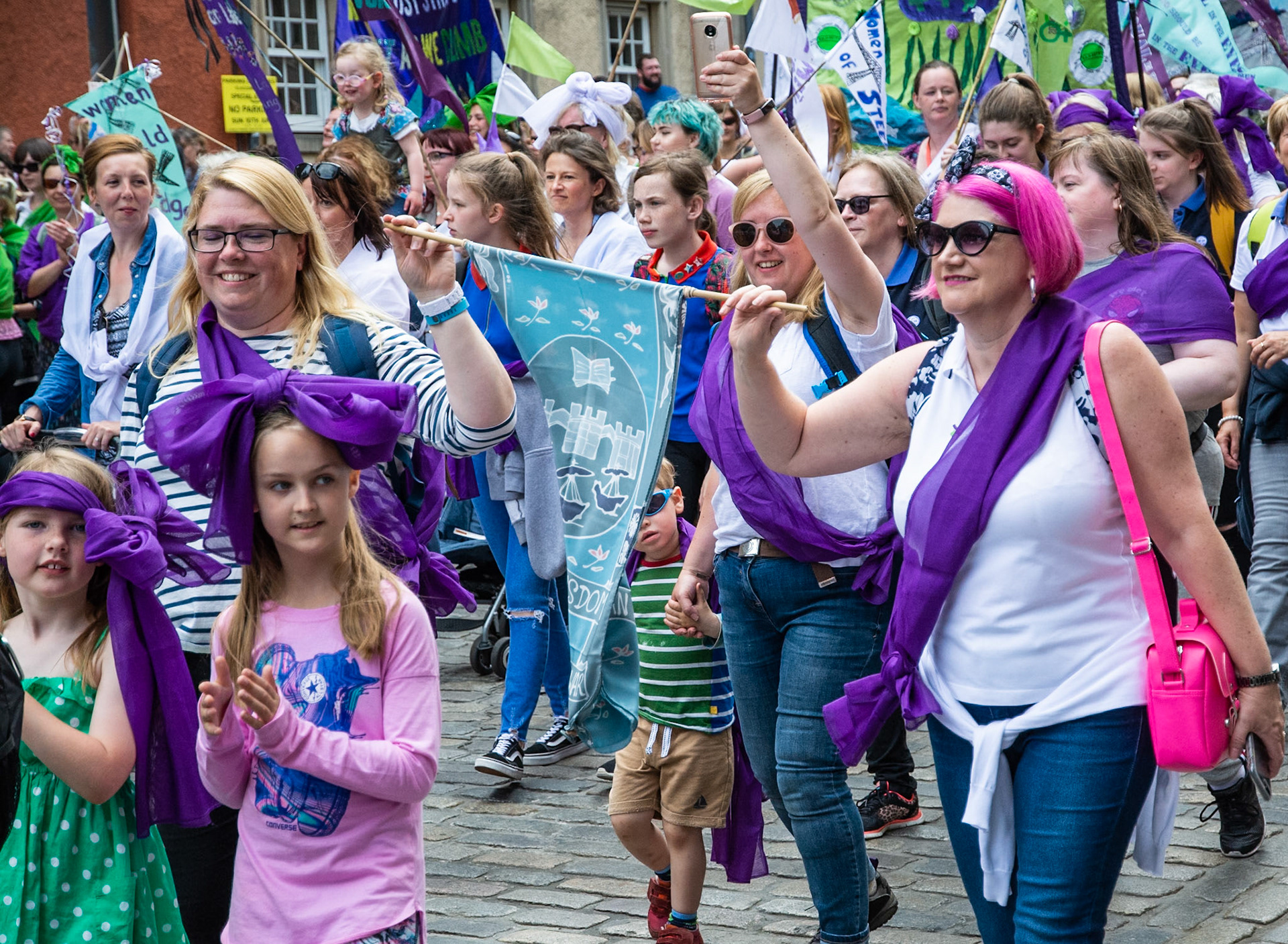 March to Celebrate the Centenary of Women Getting the Vote, Edinburgh, 2018