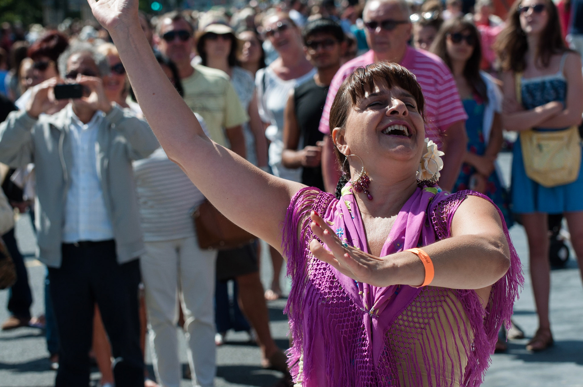 Flamenco dancer, Edinburgh Carnival, 2013