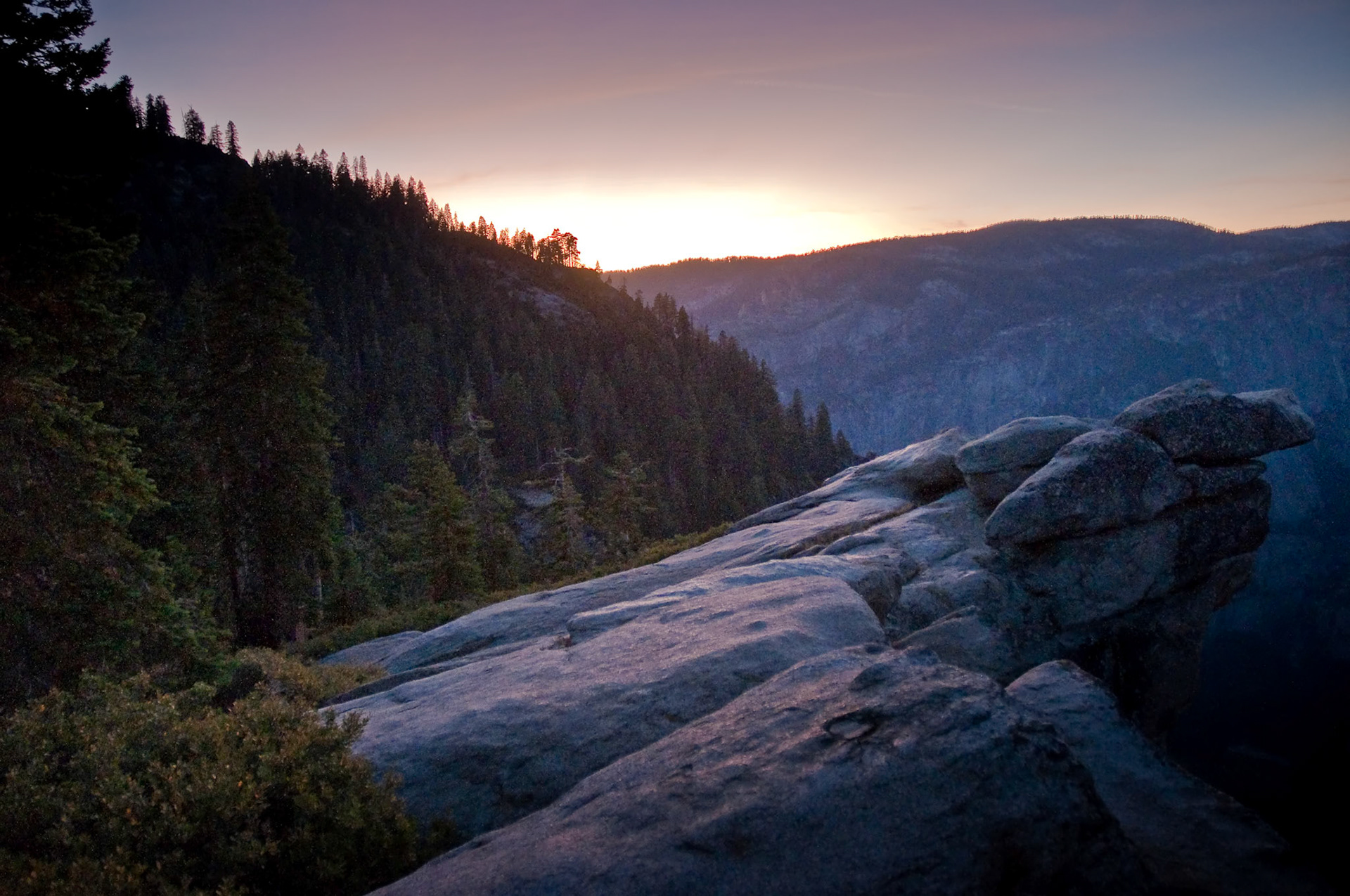 Sunset from Glacier Point, Yosemite National Park, 2009
