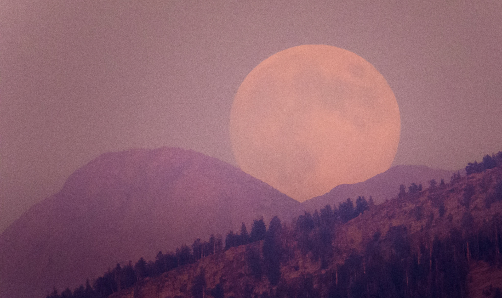 Moonrise from Glacier Point, Yosemite National Park, Calfornia, 2013