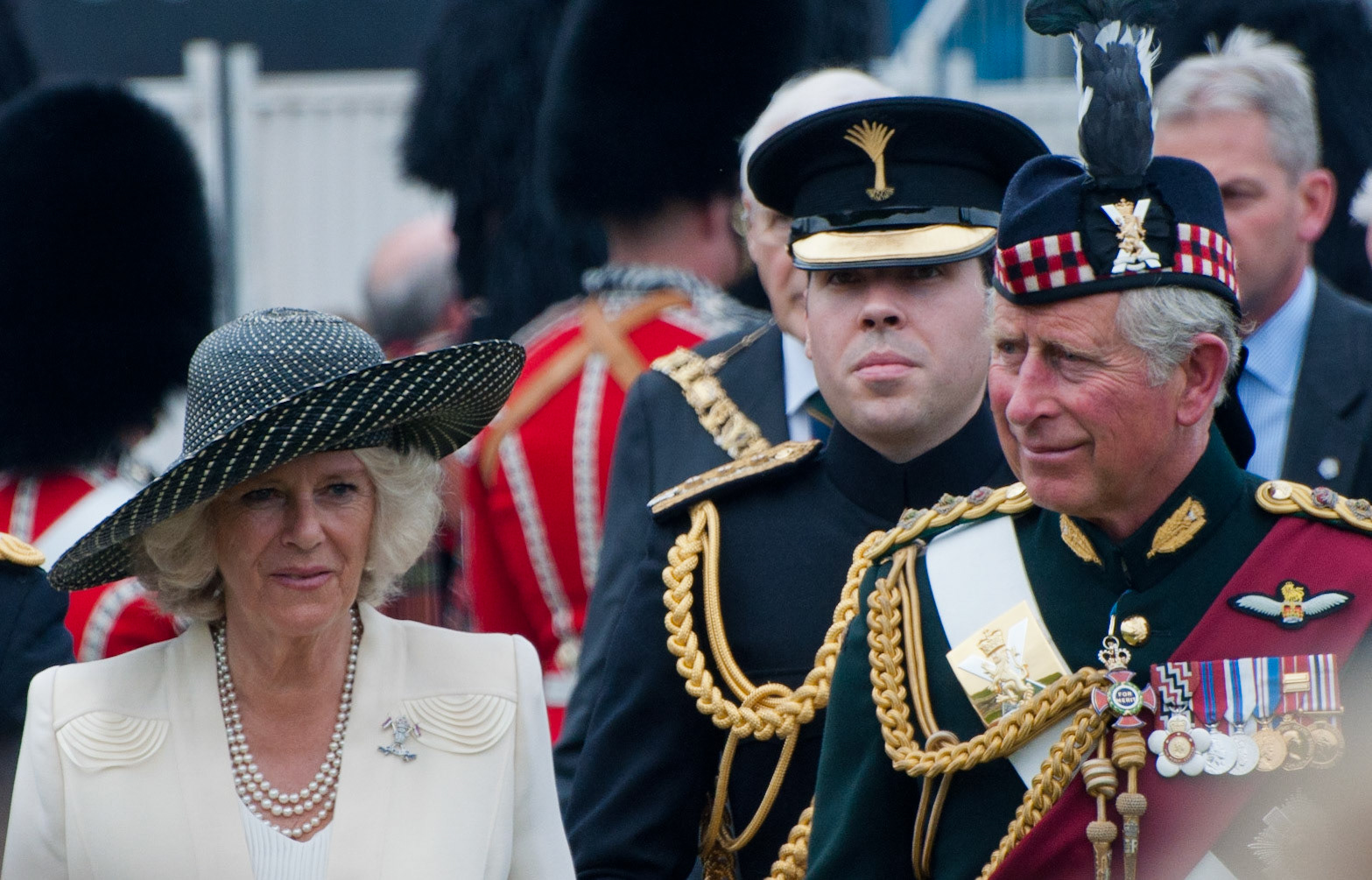 Prince Charles and Camilla, Armed Forces Day, Edinburgh, 2011