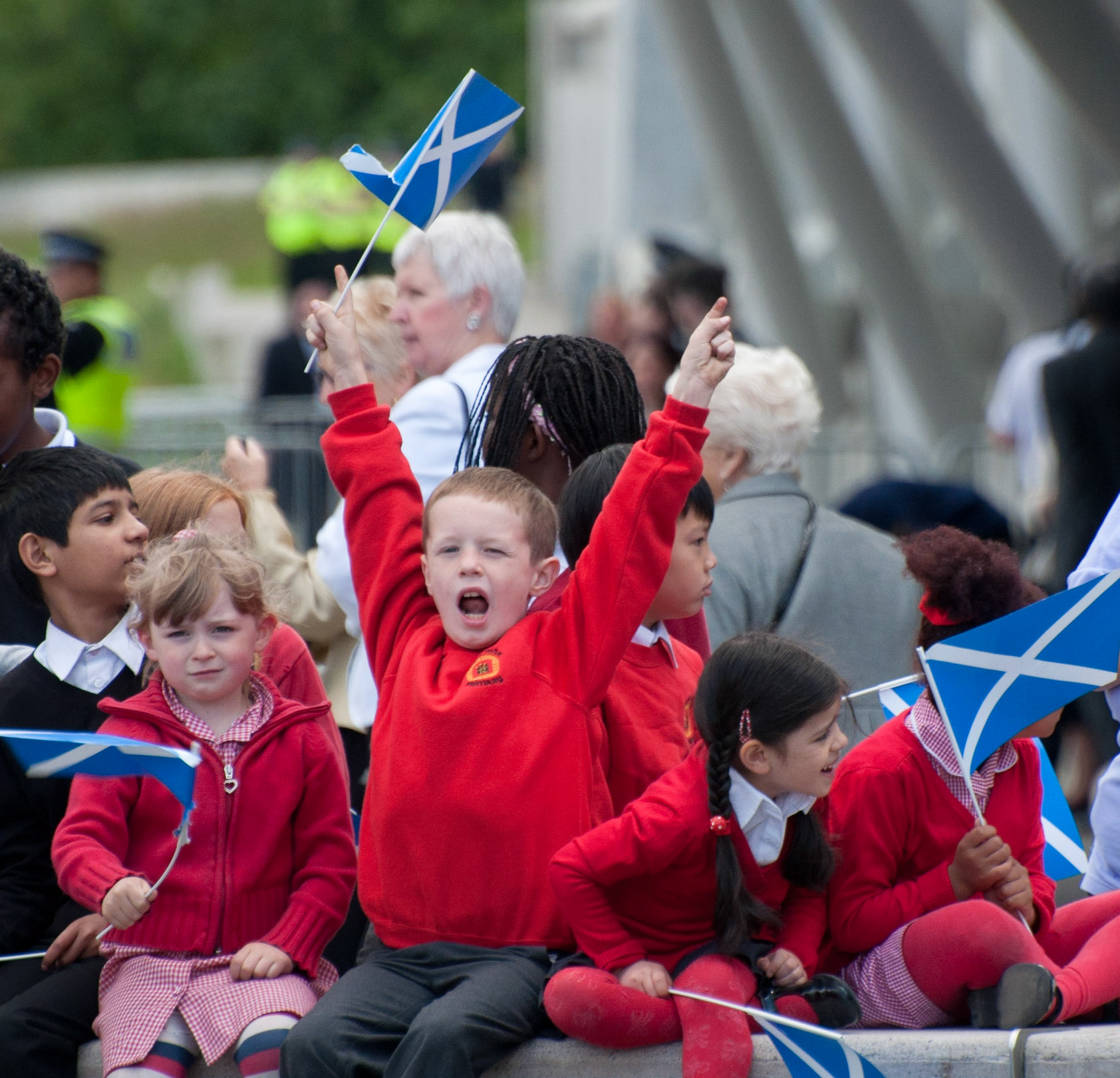 Celebrations for the opening of the Scottish Parliament, Edinburgh, 2011