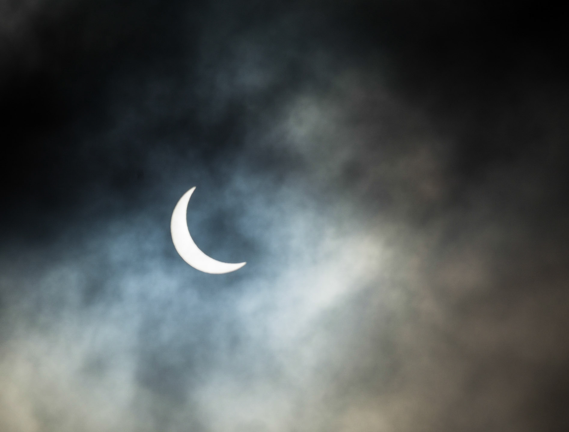 Partial Solar Eclipse, Lasswade, Midlothian, 2015
