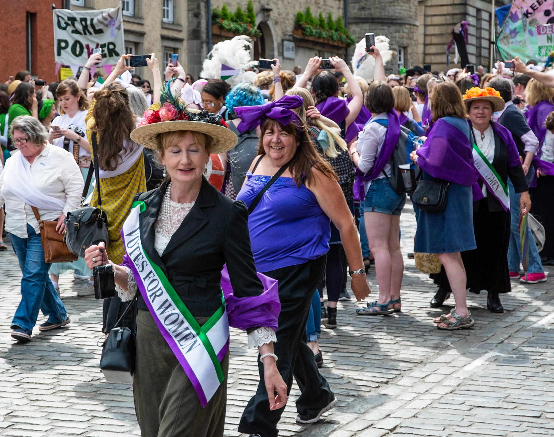 March to Celebrate the Centenary of Women Getting the Vote, Edinburgh, 2018