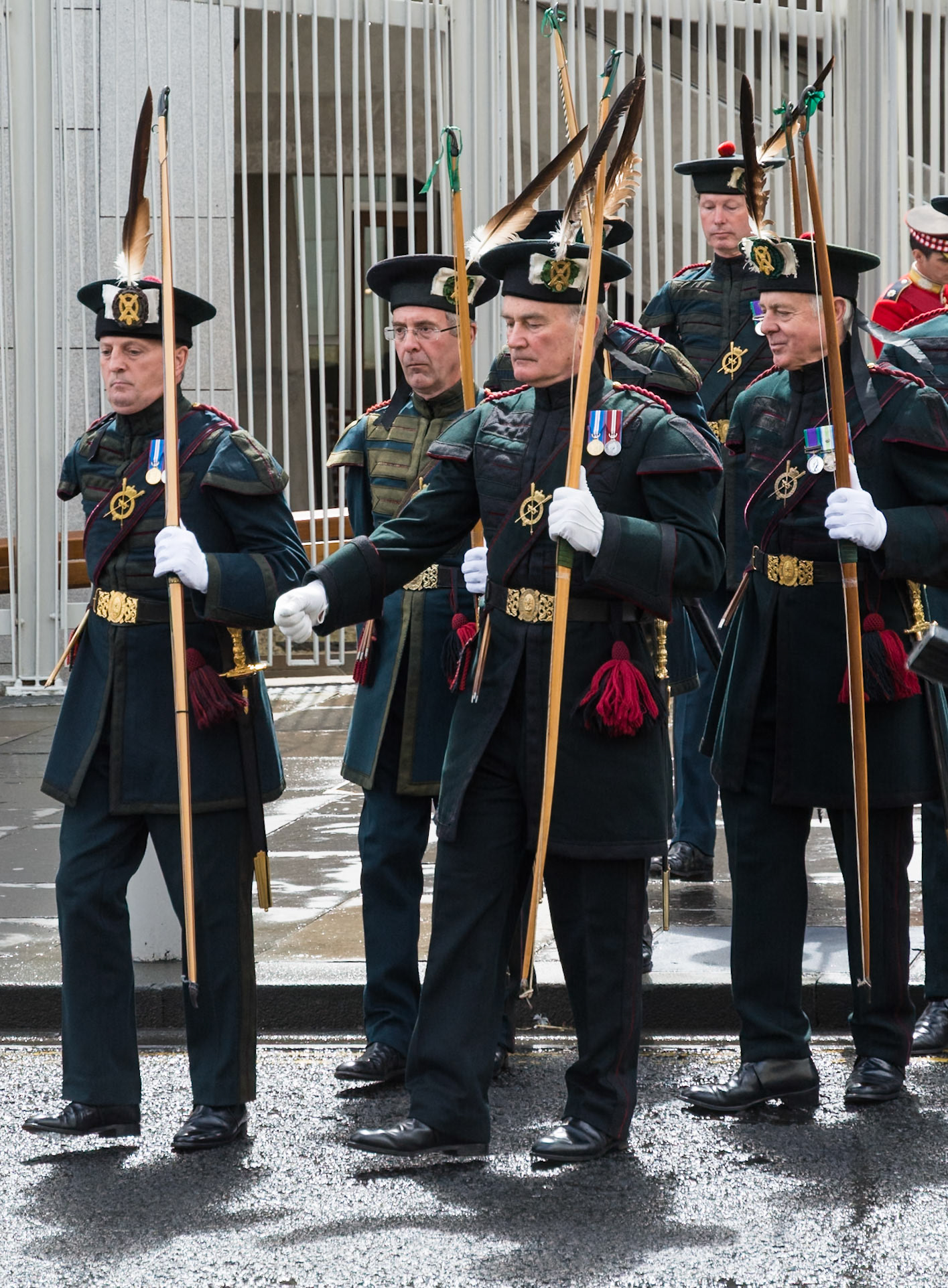 Royal Company of Archers at the Opening of the Fifth Session of the Scottish Parliament, Edinburgh, 2016