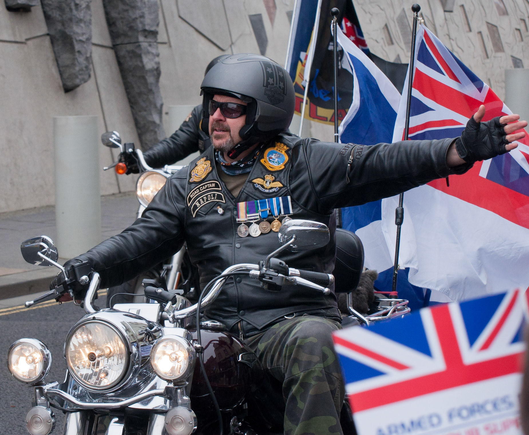 Biker, Armed Forces Day, Edinburgh, 2011