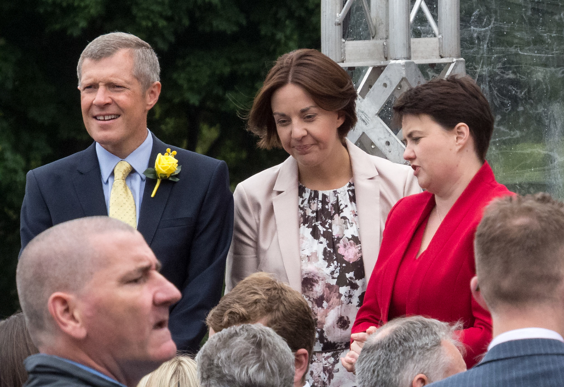 Willie Rennie, Kezia Dugdale and Ruth Davidson at the Celebrations for the Opening of the Fifth Session of the Scottish Parliament, Edinburgh, 2016