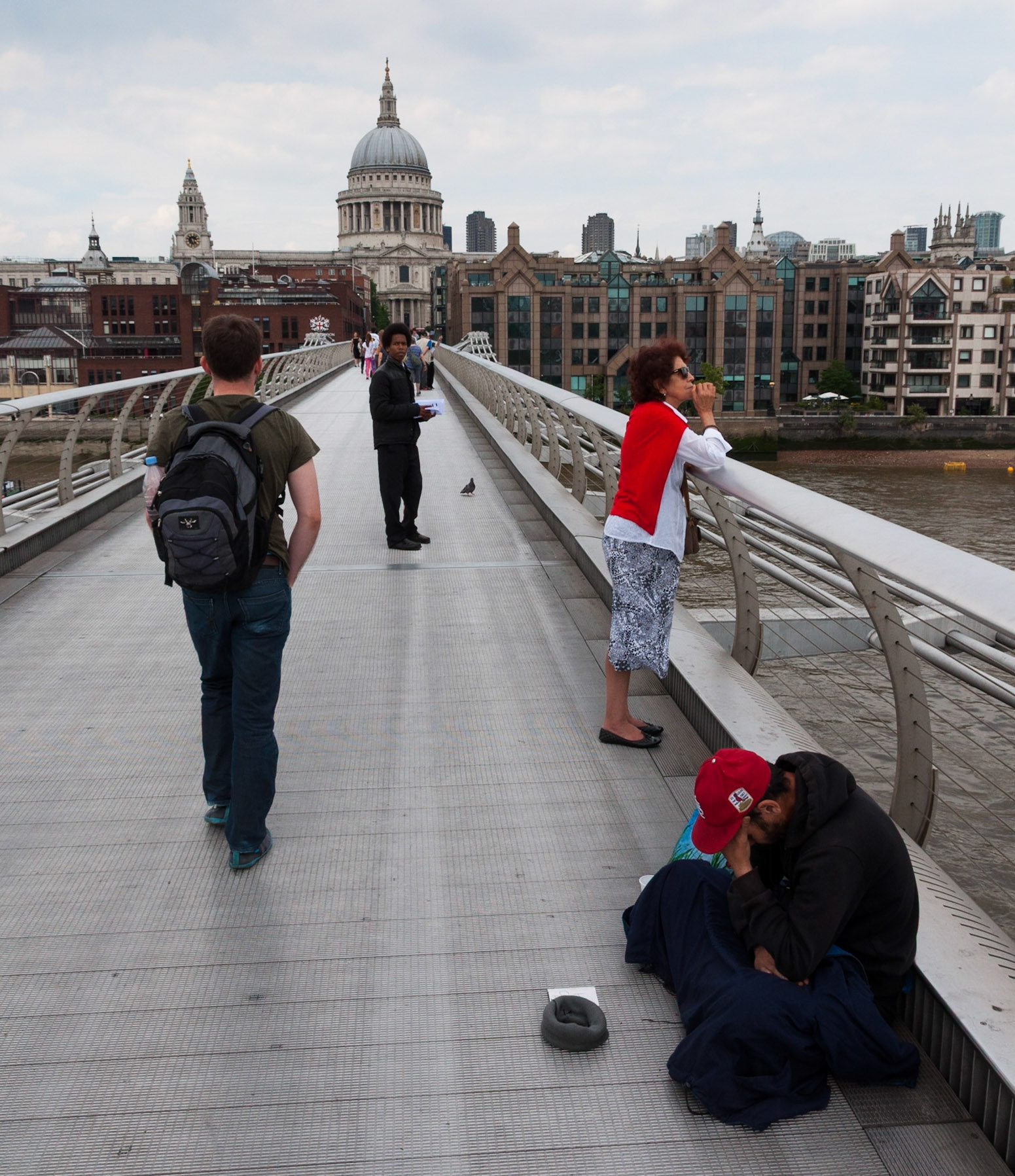 Millennium Bridge and St Paul's, London, 2014