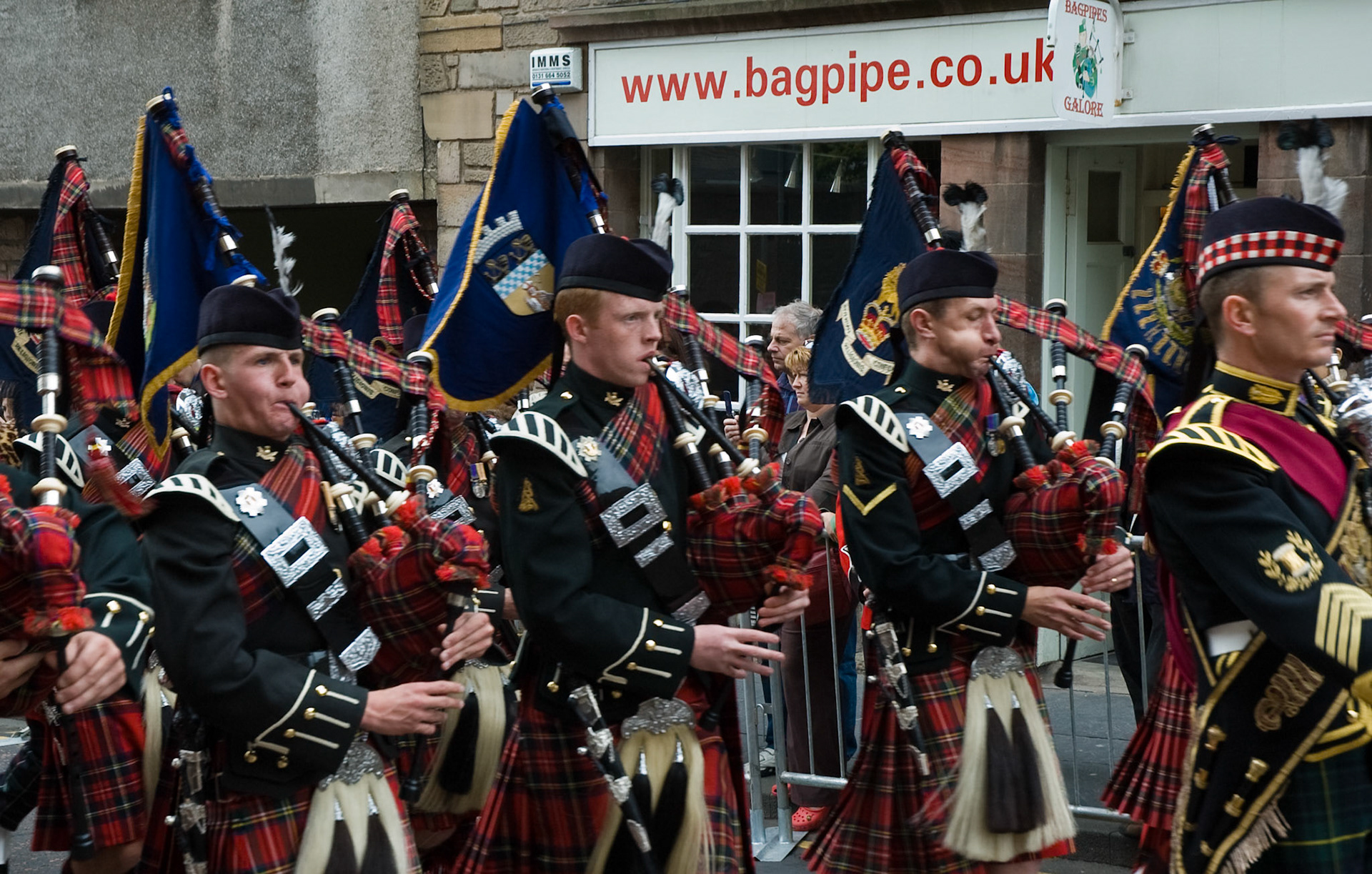 Pipe Band, Celebrations for the Third Session of the Scottish Parliament, Edinburgh, 30 June 2007