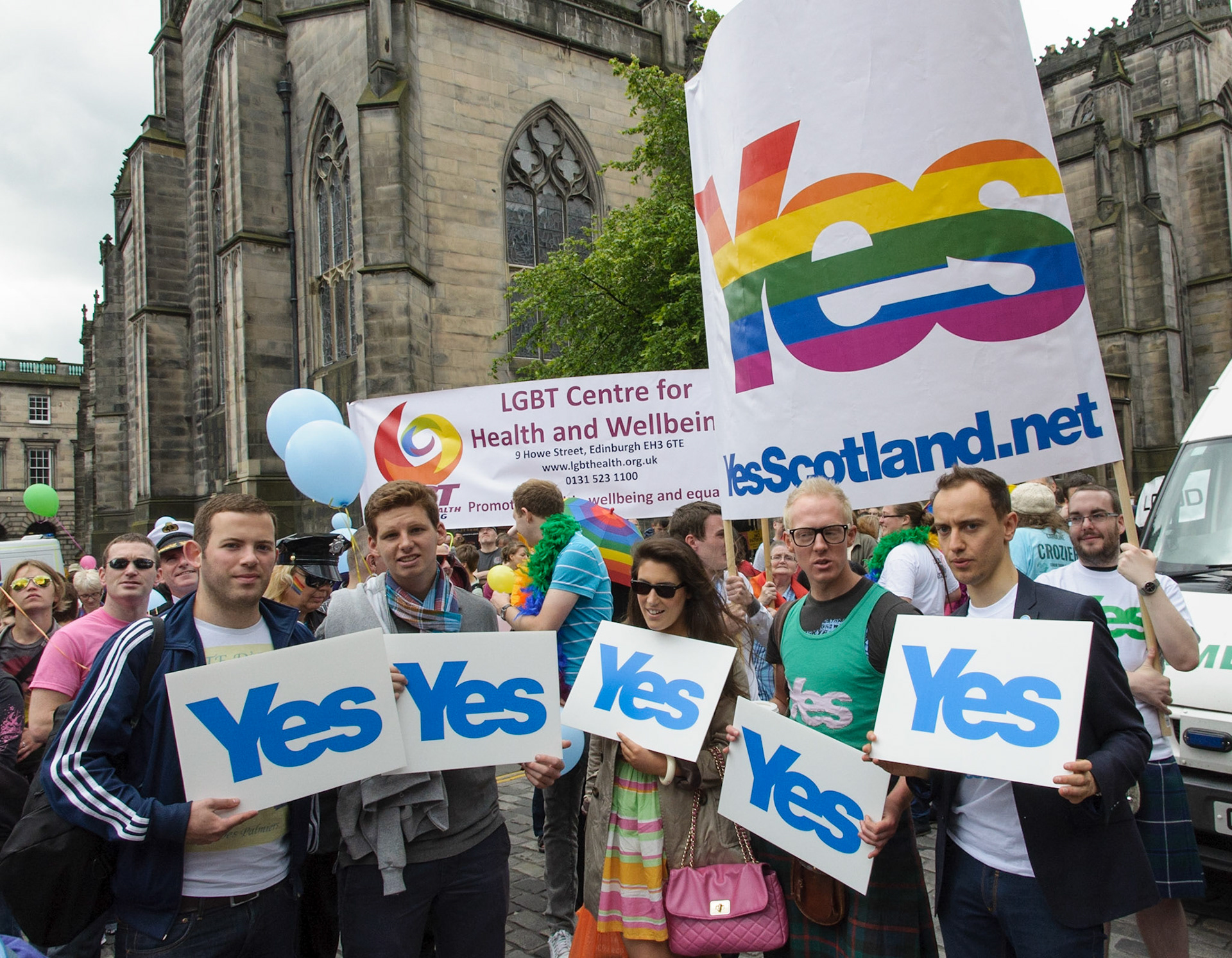 Pride Scotia march and rally, Edinburgh, 2012