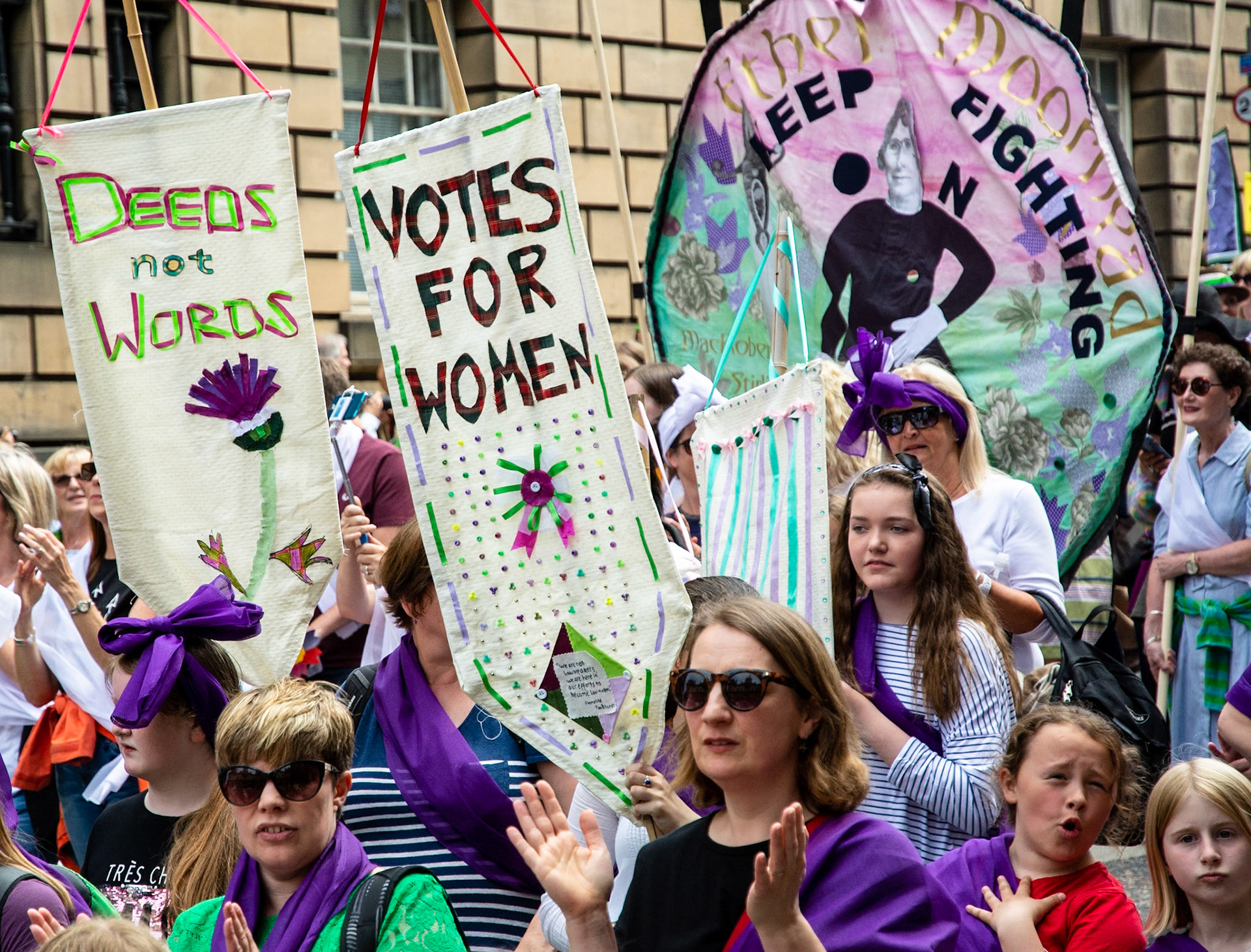 March to Celebrate the Centenary of Women Getting the Vote, Edinburgh, 2018