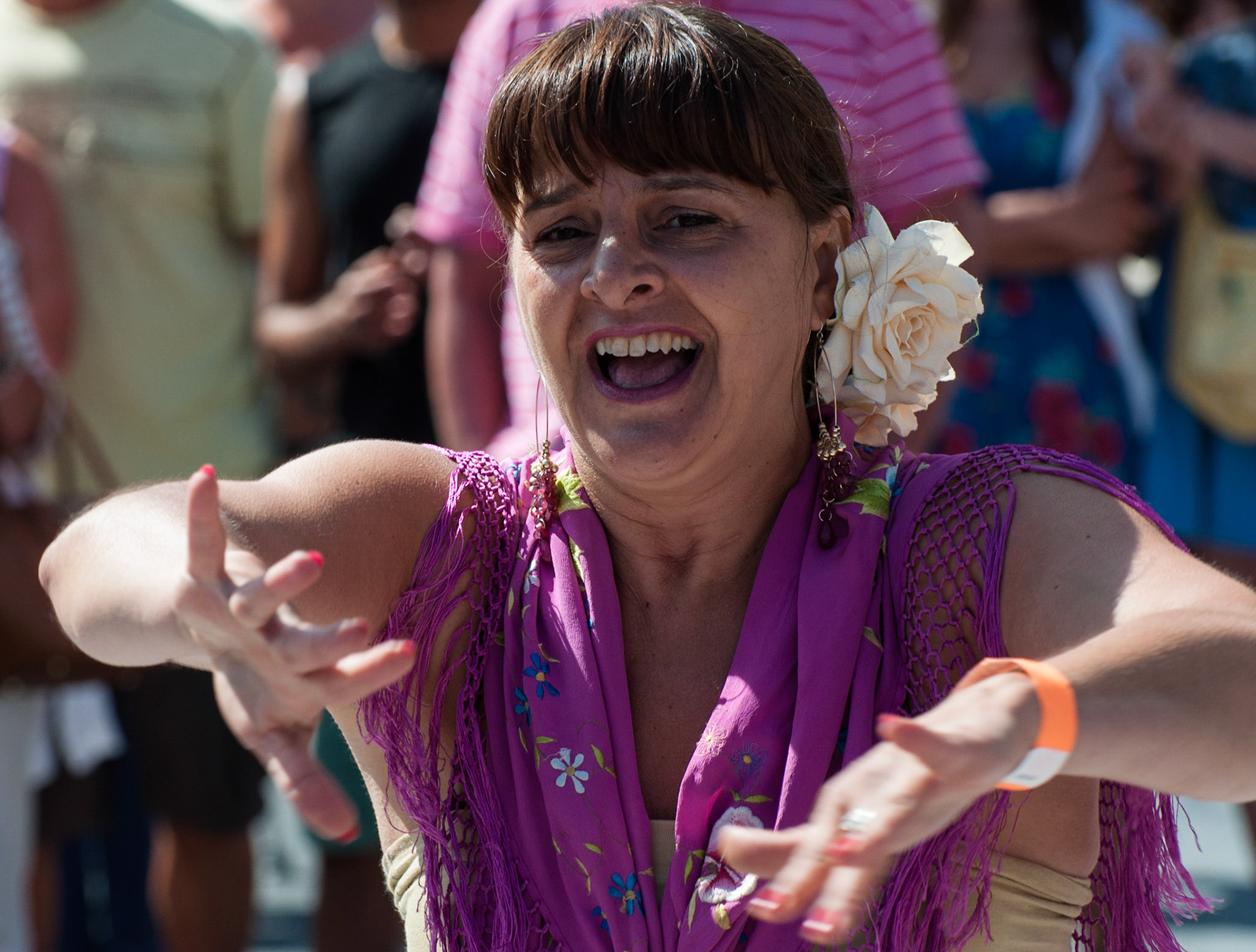 Flamenco dancer, Edinburgh Carnival, 2013