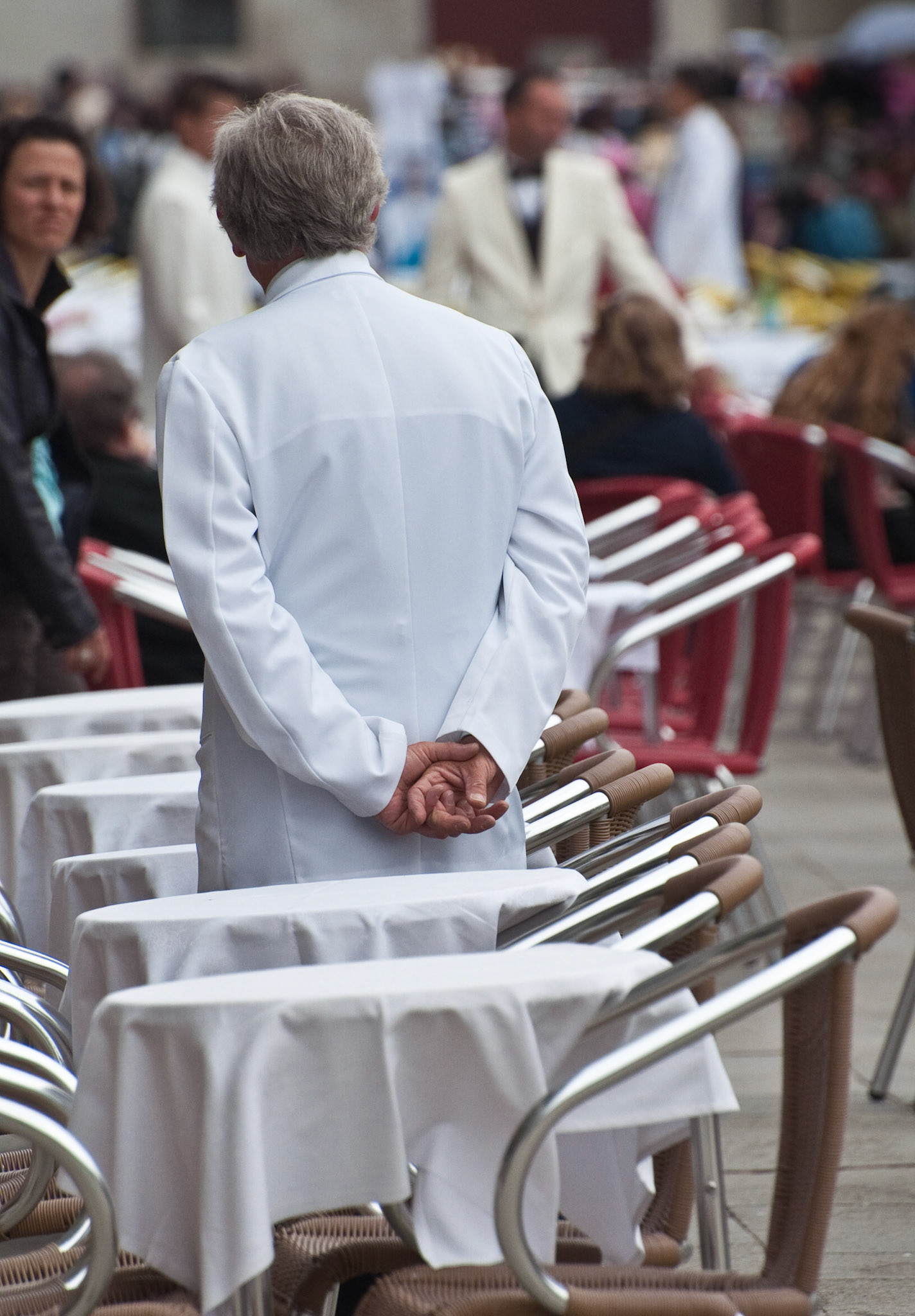 Waiter, St Mark's Square, Venice, 2010