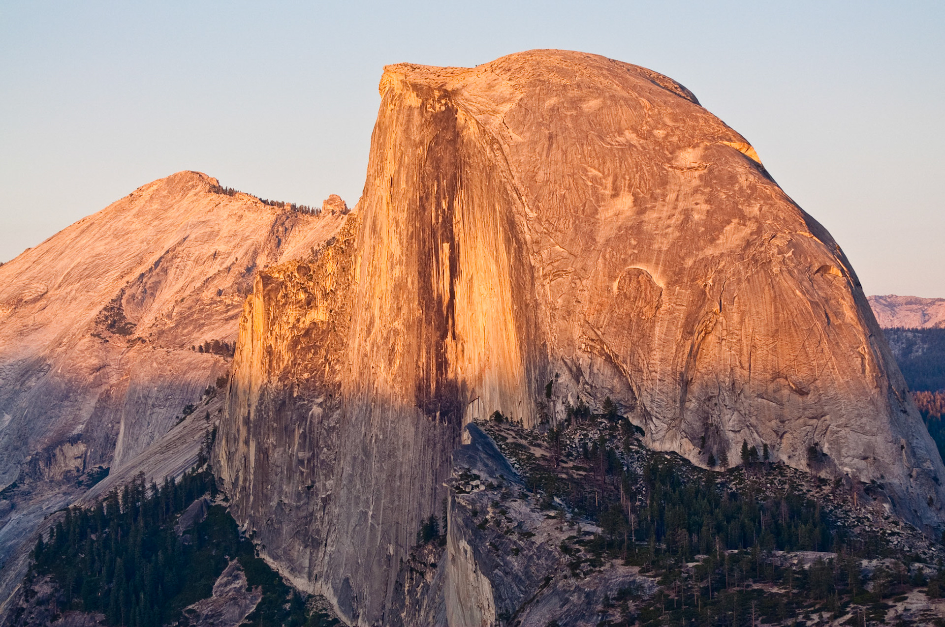 Sunset, Half Dome from Glacier Point, Yosemite National Park, 2009