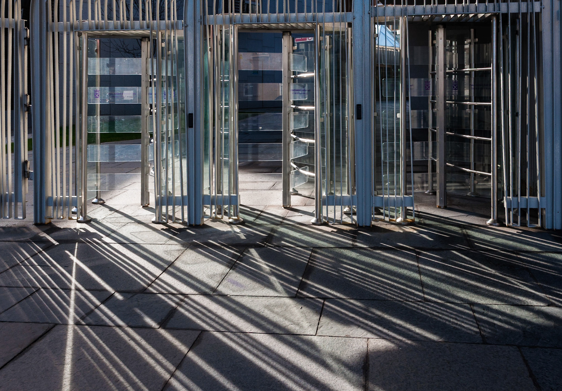 Gates, Scottish Parliament, Edinburgh, 2014