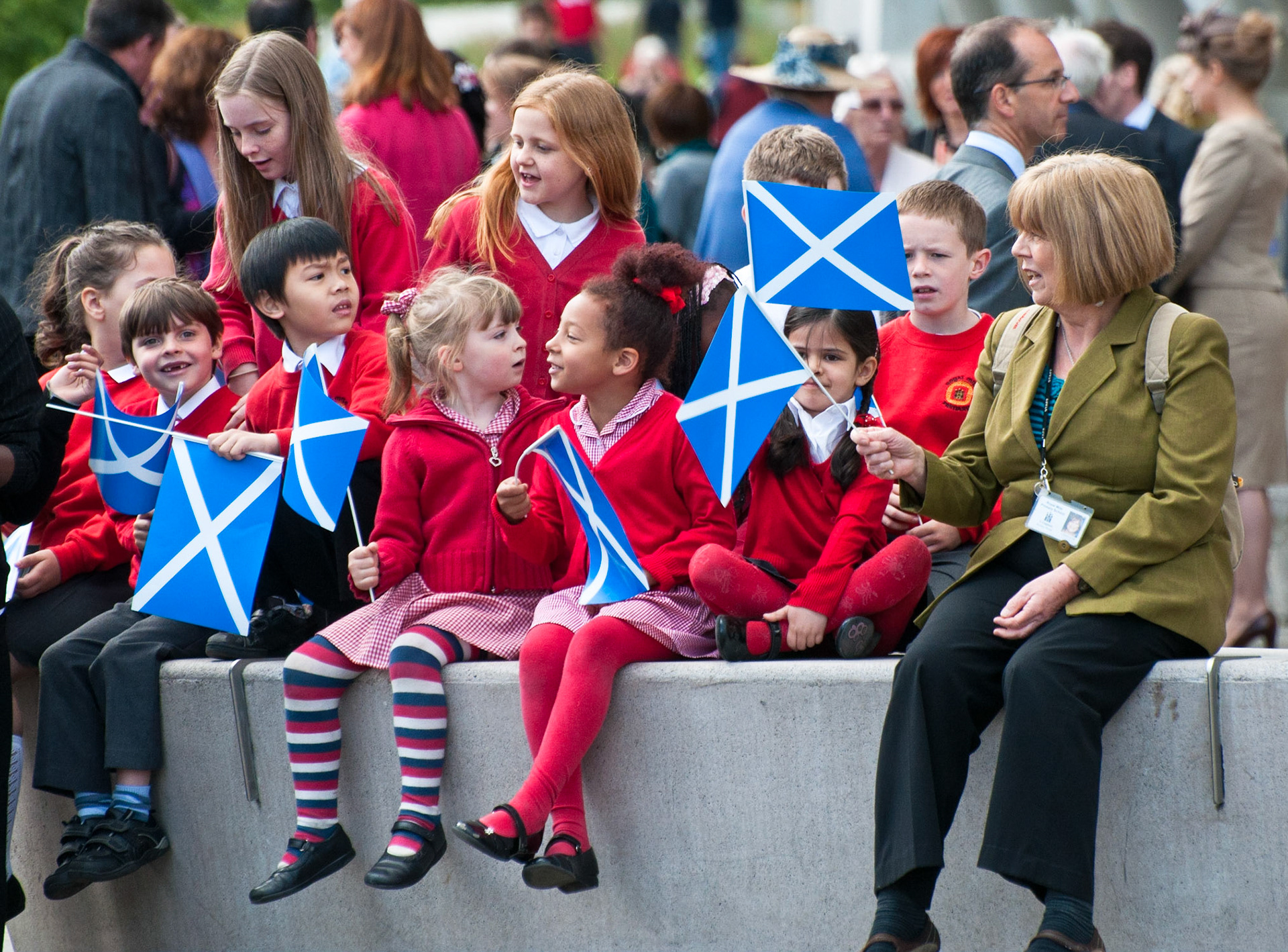 Celebrations for the opening of the Scottish Parliament, Edinburgh, 2011