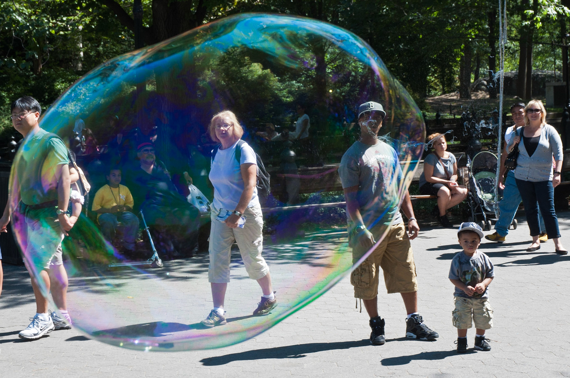 Soap bubble, Central Park, New York, 2010