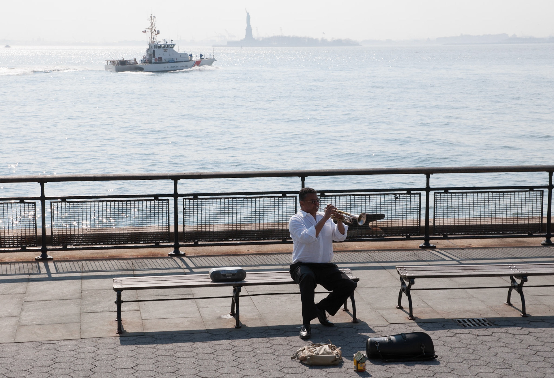 Trumpeter, Battery Park, New York, 2012