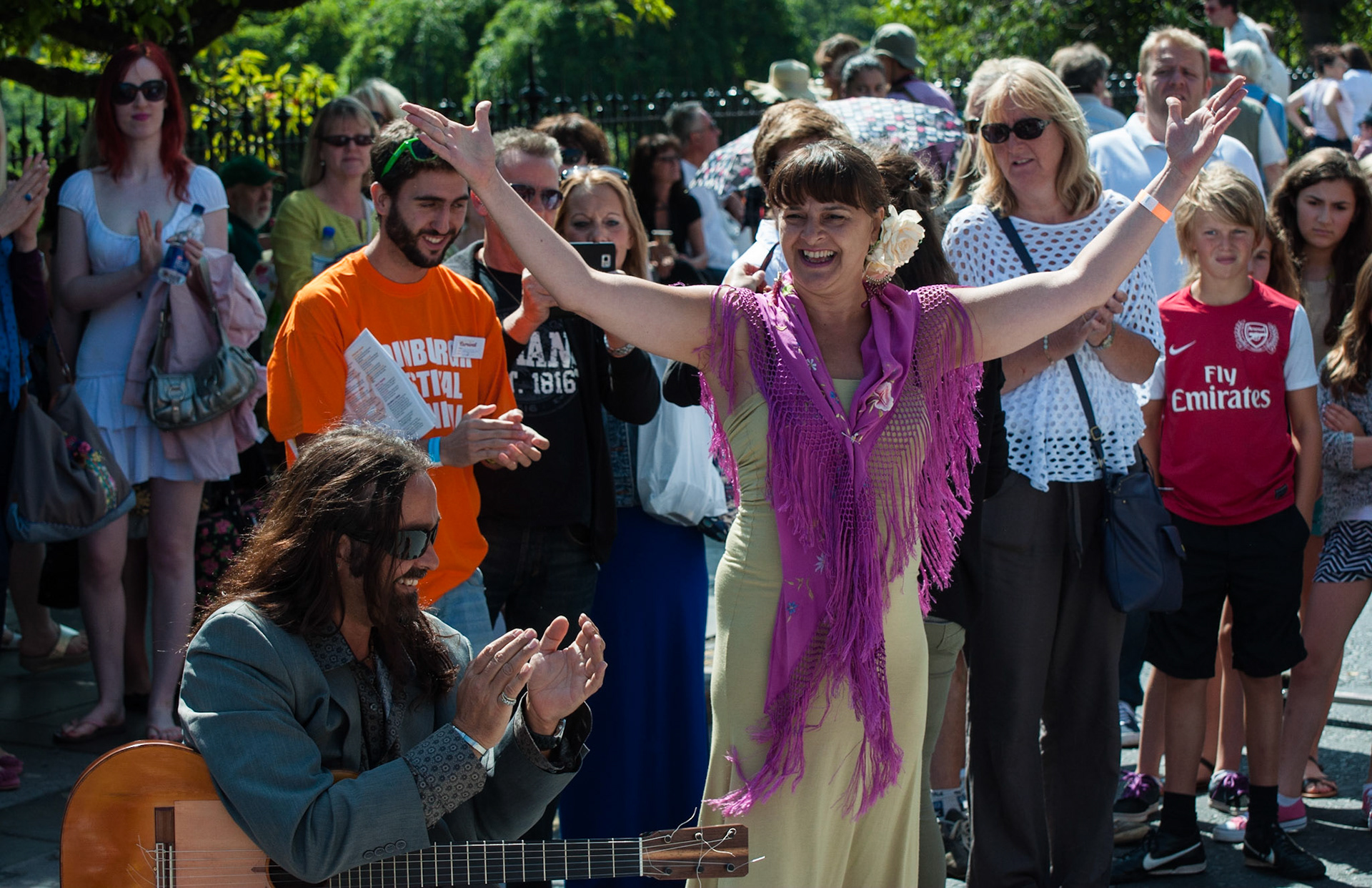 Flamenco dancer, Edinburgh Carnival, 2013