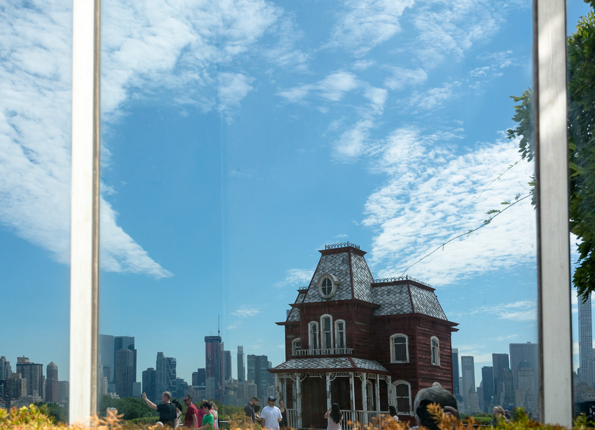 "Transitional Object (PsychoBarn)". Sculpture by Cornelia Parker, Metropolitan Museum of Art, New York, 2016