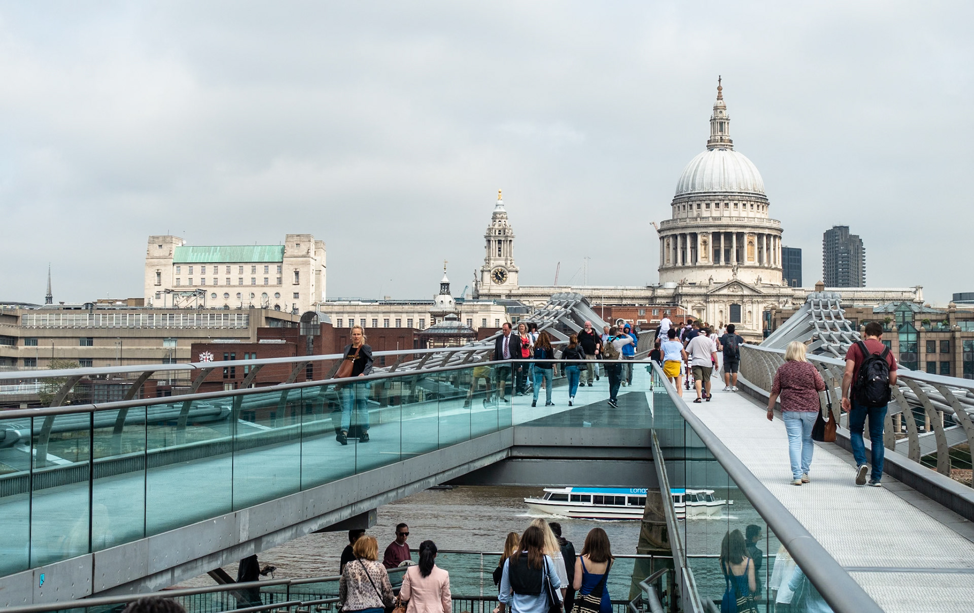 St Paul's Cathedral from the Millennium Bridge, London, 2018