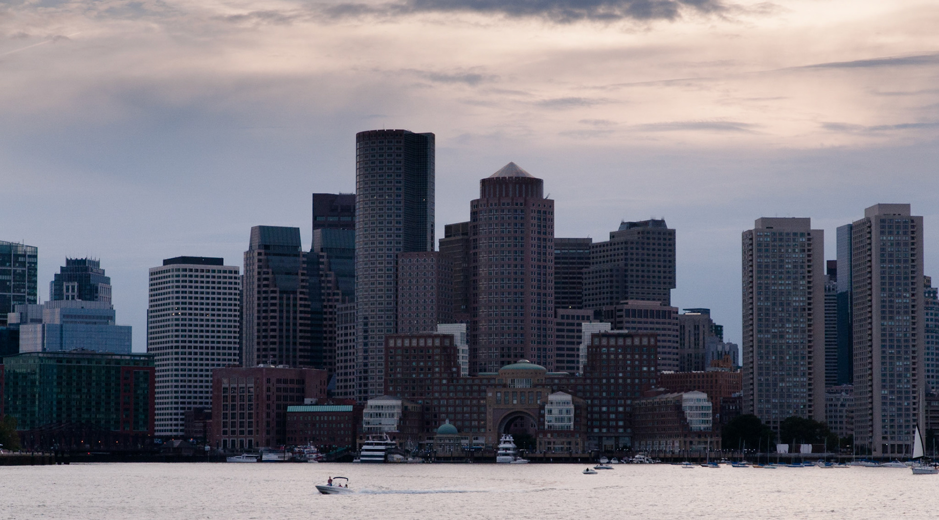 Cityscape from Boston Harbor, 2013
